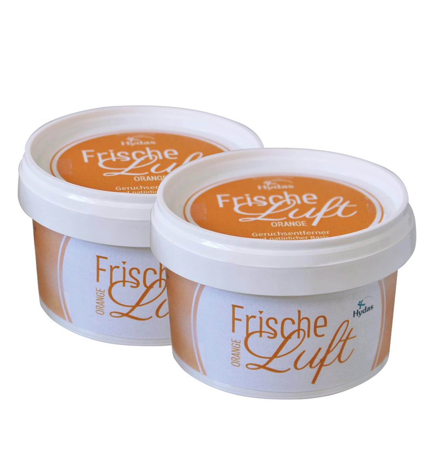 Hydas Odor Remover Fresh Air - Orange | Natural Ingredients | 2 x 250g | Eco-Friendly Odor Eliminator - Buy Online on GoSupps.com