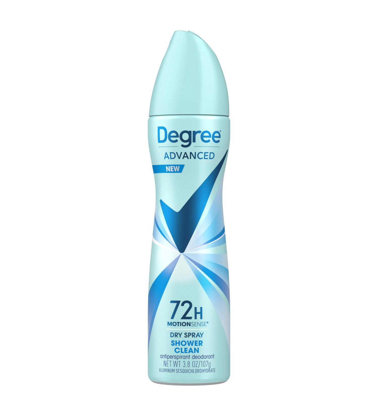 Degree Deodorant 3.8 Ounce Womens Dry Spray Shower Clean (113ml) (3 Pack) Shower 3.8 Ounce (Pack of 3)