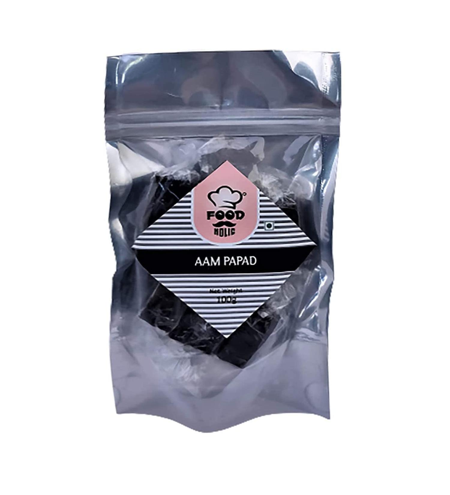 Foodholic Aam papad Premium Khatta Aam Papad Slice Bar (100 Gm)_Packing May Vary - Buy Online on GoSupps.com