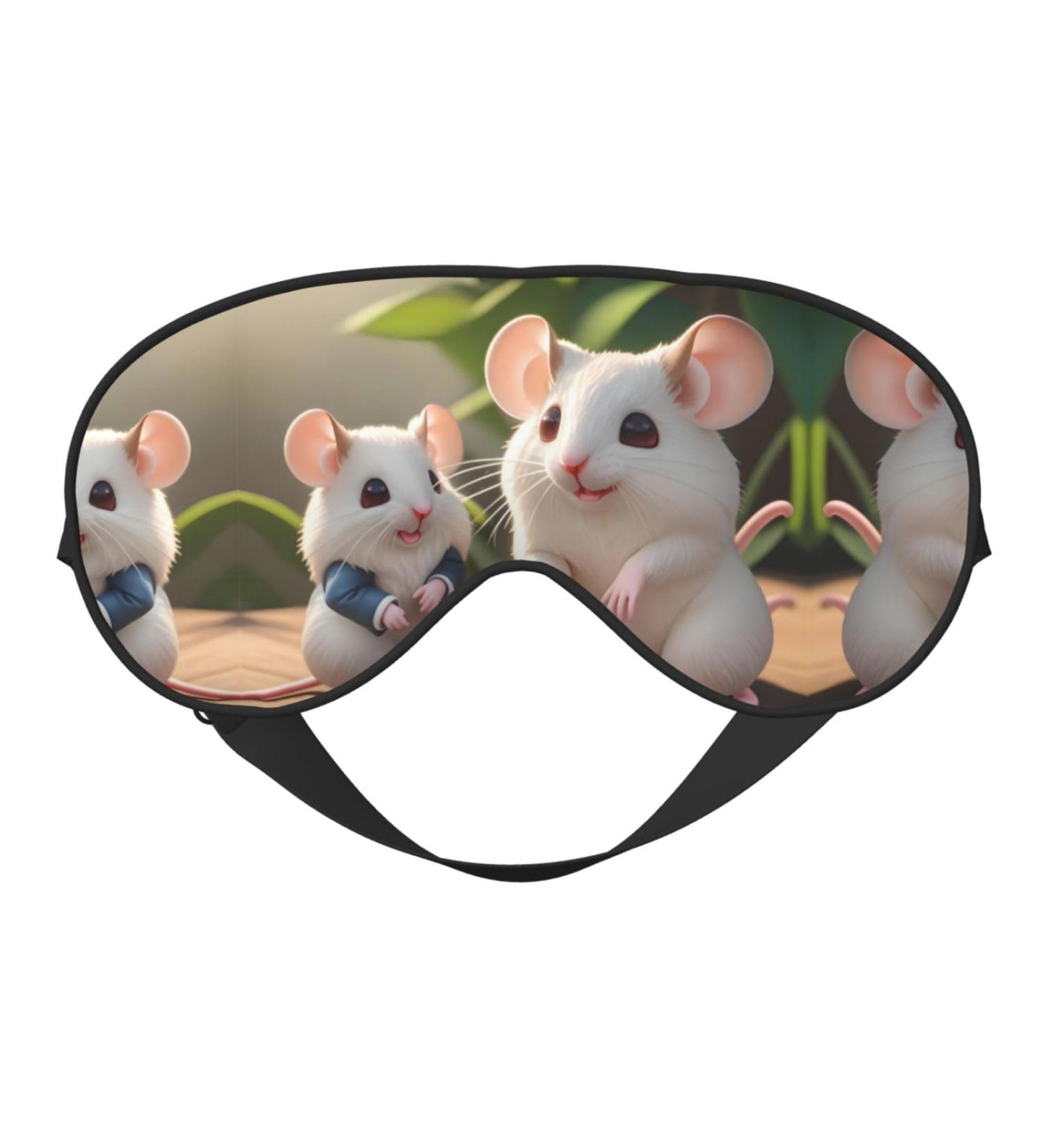 Comfortable Adjustable Mother and Child Rats Eye Mask | Soft Elastic Nighttime Sleep Mask for Men & Women - International Shipping - Buy Online on GoSupps.com
