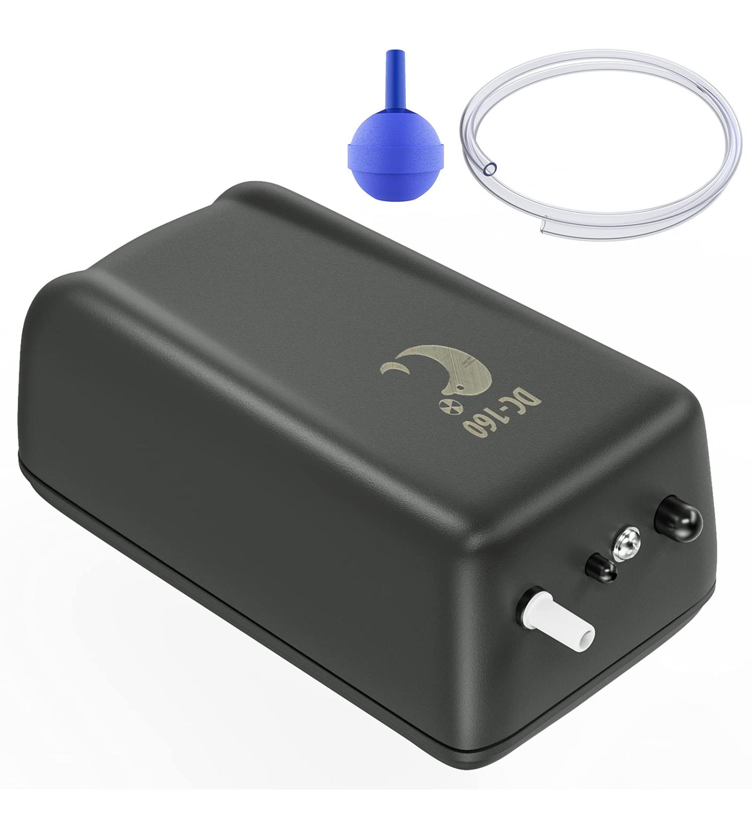 Pawfly Portable Aquarium Battery Air Pump | 2.5 L/min Oxygen Pump for Outdoor Use | Includes Air Stone & Hose | Ideal for Aquariums up to 120L - D Battery Not Included - Buy Online on GoSupps.com