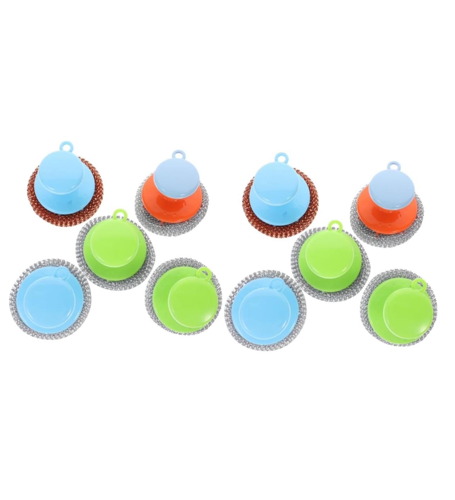 ABOOFAN 10 Sets Stainless Steel Wire Brush & Metal Scrubber for Pots Pans Dishes & Sinks - Heavy-Duty Kitchen Cleaning Tools - Buy Online on GoSupps.com