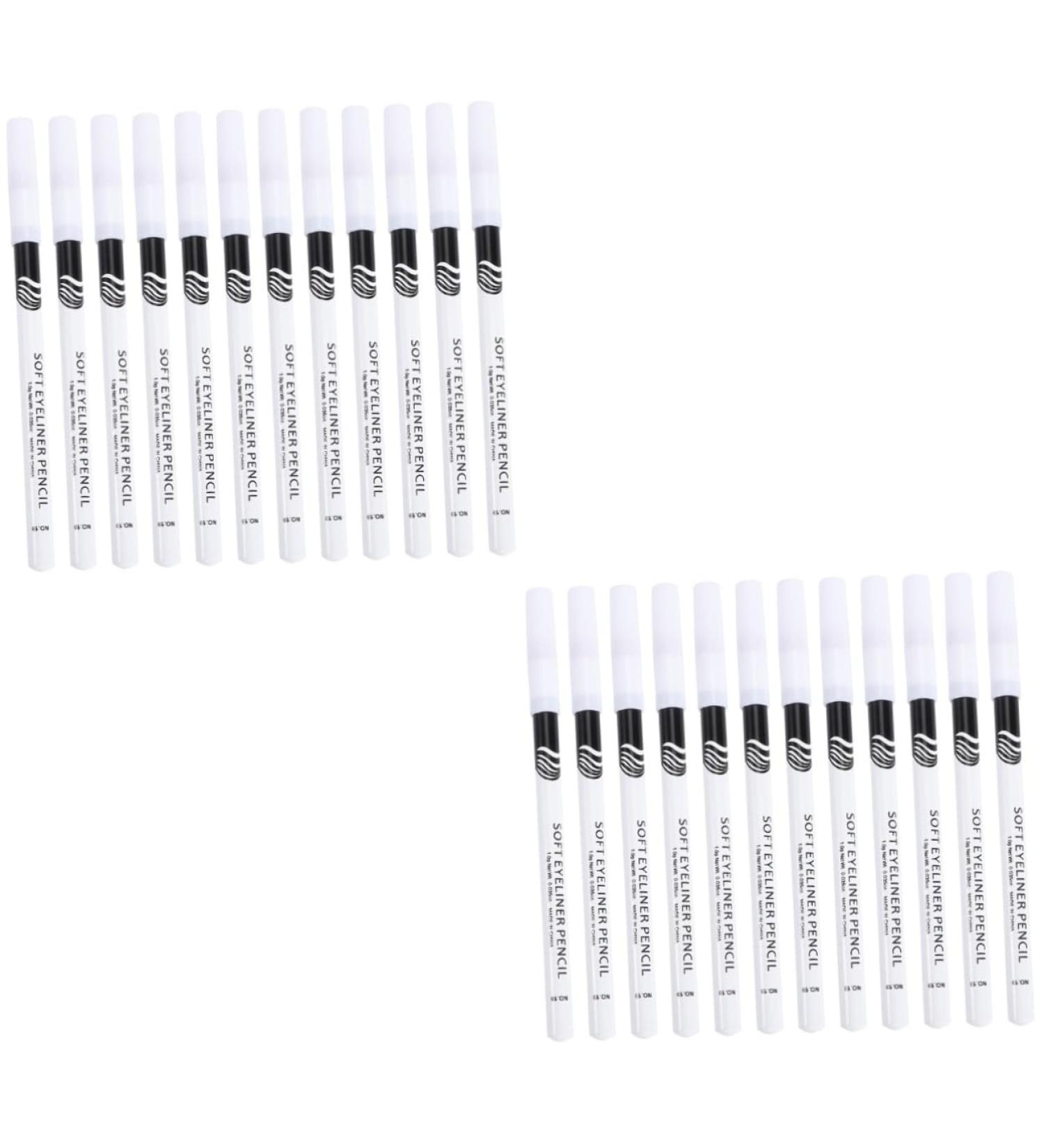 SKISUNO 48 Pcs Eyeliner Pencil Liquid Eye Shadow Beautiful Eyeliner Pen Eyeshadow Pen Wooden Pole White - Buy Online on GoSupps.com