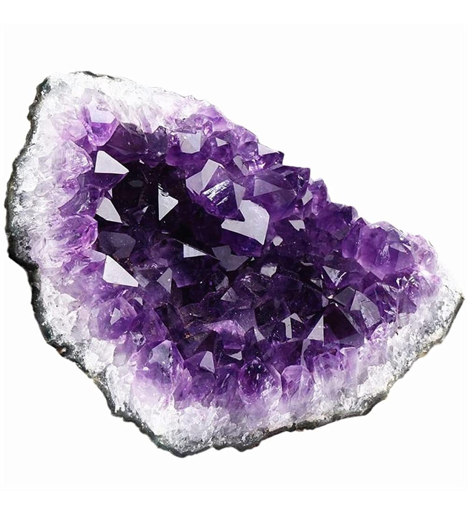 Natural Amethyst Cluster Crystal Cluster Quartz Crystal Stone Natural Luster (Size : 200-230g) - Buy Online on GoSupps.com