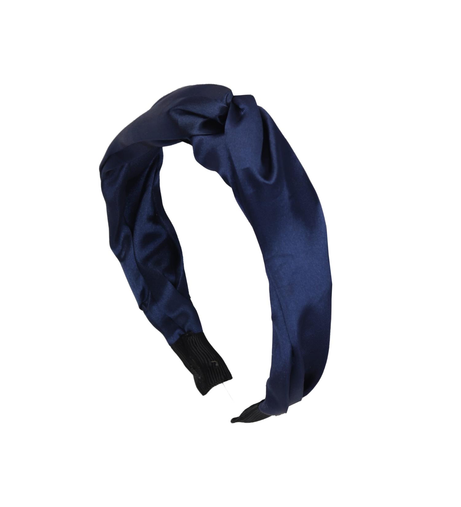 Motique Accessories Satin Twist Turban Headband for Women - Navy - Buy Online on GoSupps.com