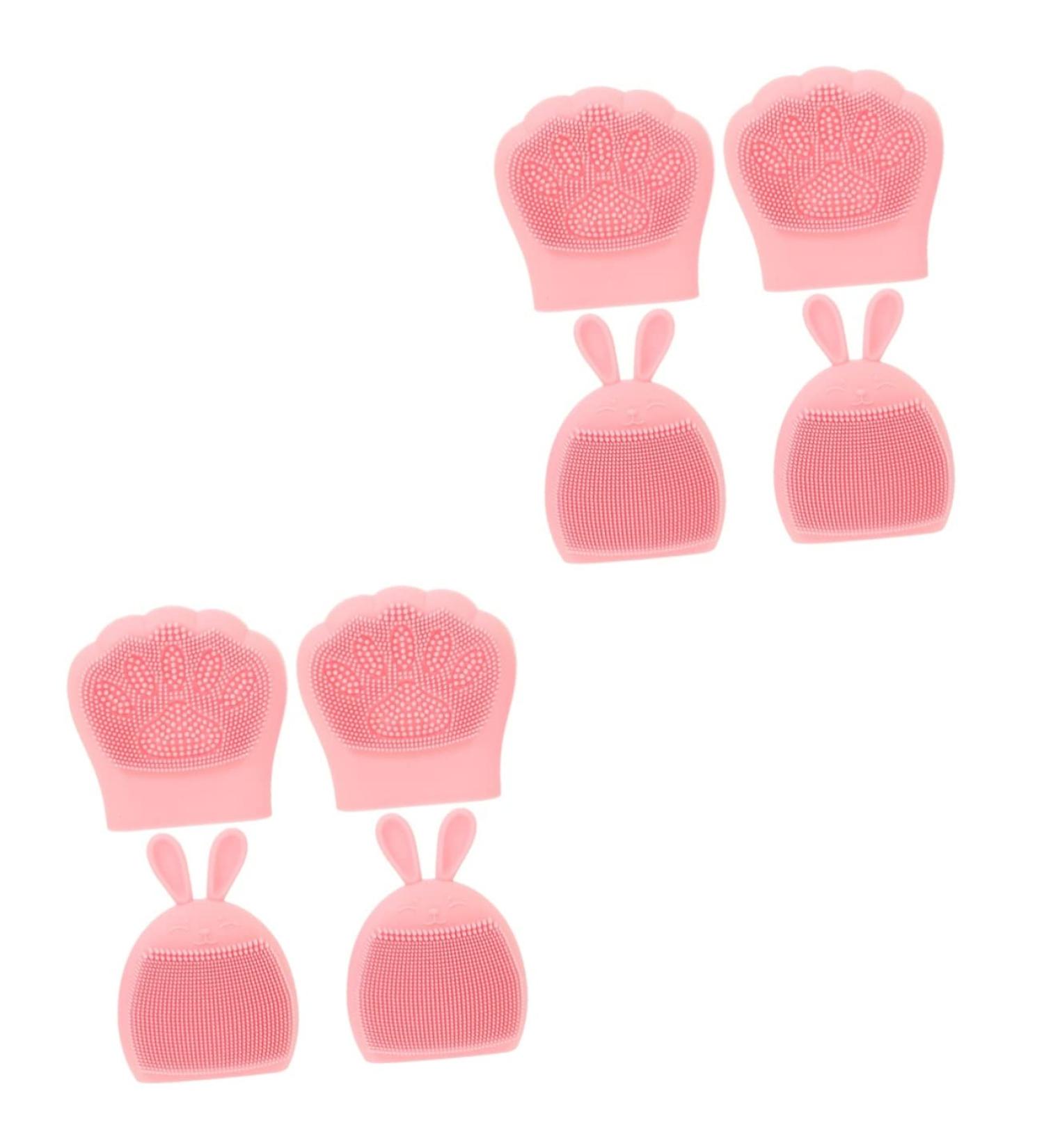 minkissy 8 Pcs Rabbit Ears Facial Brush Silicone Face Scrubber for Women Facial Cleansing Pads Facial Cleansing Brush Lady Facial Brush Face Brush Pink Detergent Miss Portable Silica Gel Light Pinkx2pcs 7.5x7.5cmx2pcs - Buy Online on GoSupps.com
