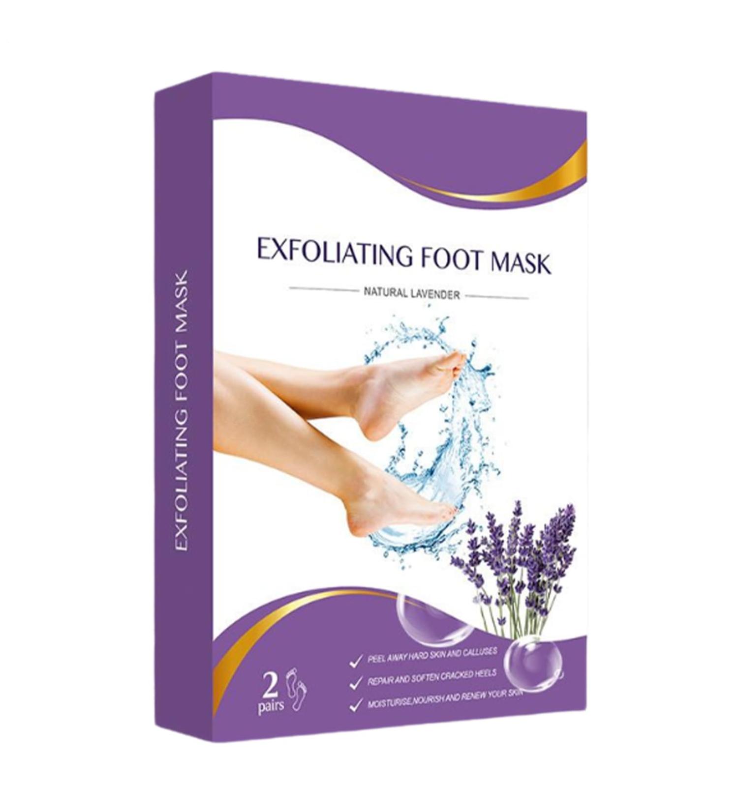 Mascarill Lot de 2 paires de chaussettes exfoliantes pour enlever les callosit s | Traitement de la peau morte et des talons fissur s | Hydratation profonde douceur b b spa maison - Buy Online on GoSupps.com