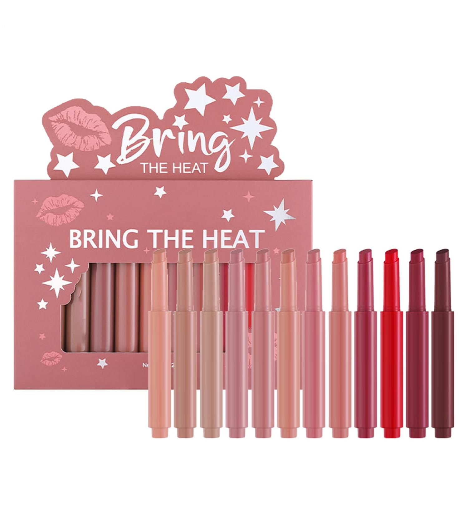  Generisch Set of 12 waterproof lipsticks suitable for all seasons in a push-button pen format perfect for university dates commutes beach vacations for women girls and children. - Buy Online on GoSupps.com