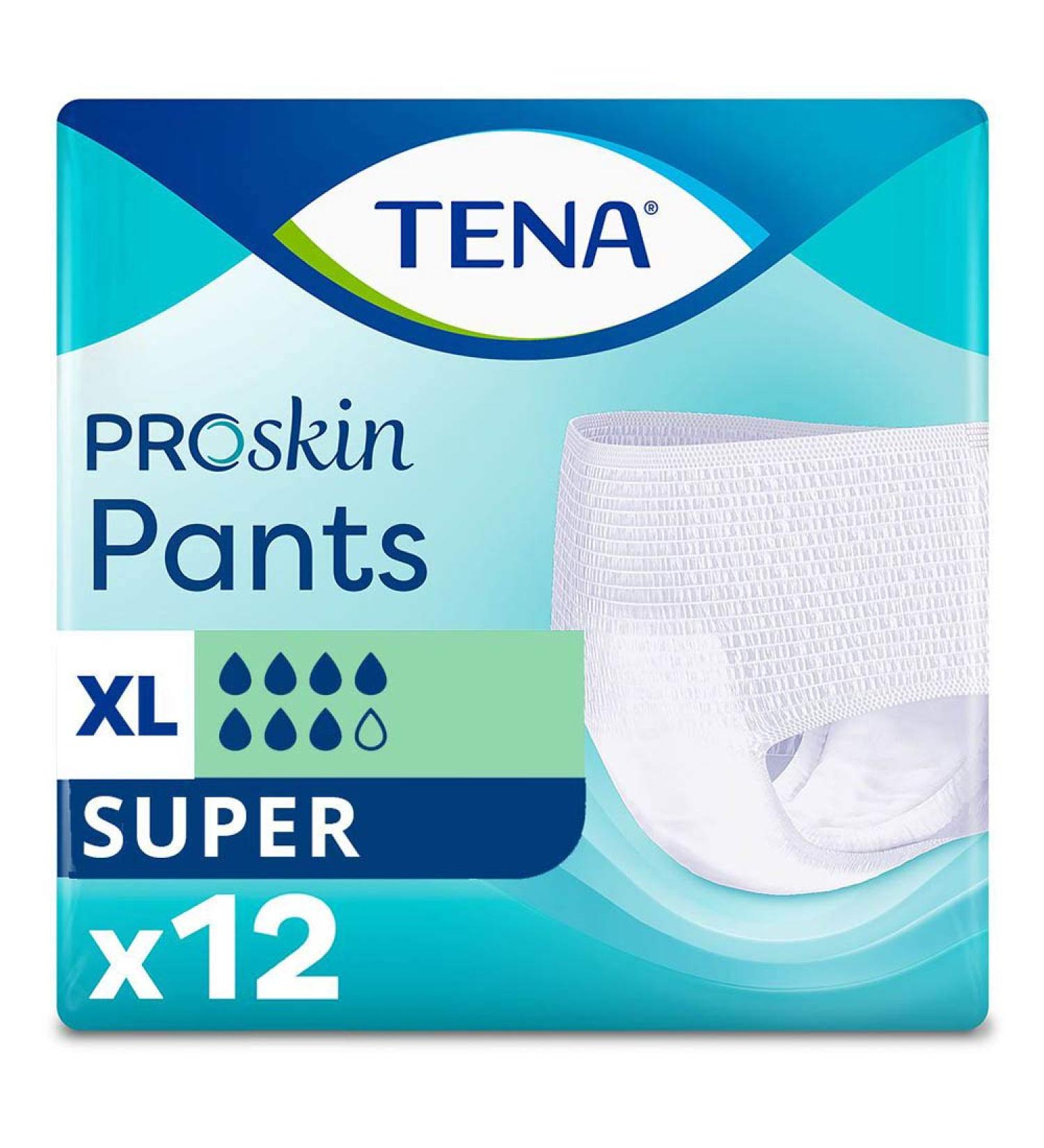 TENA Pants Super Incontinence Underpants XL - Extra Large (12 Pack) | Best Quality & Fast International Shipping - Buy Online on GoSupps.com