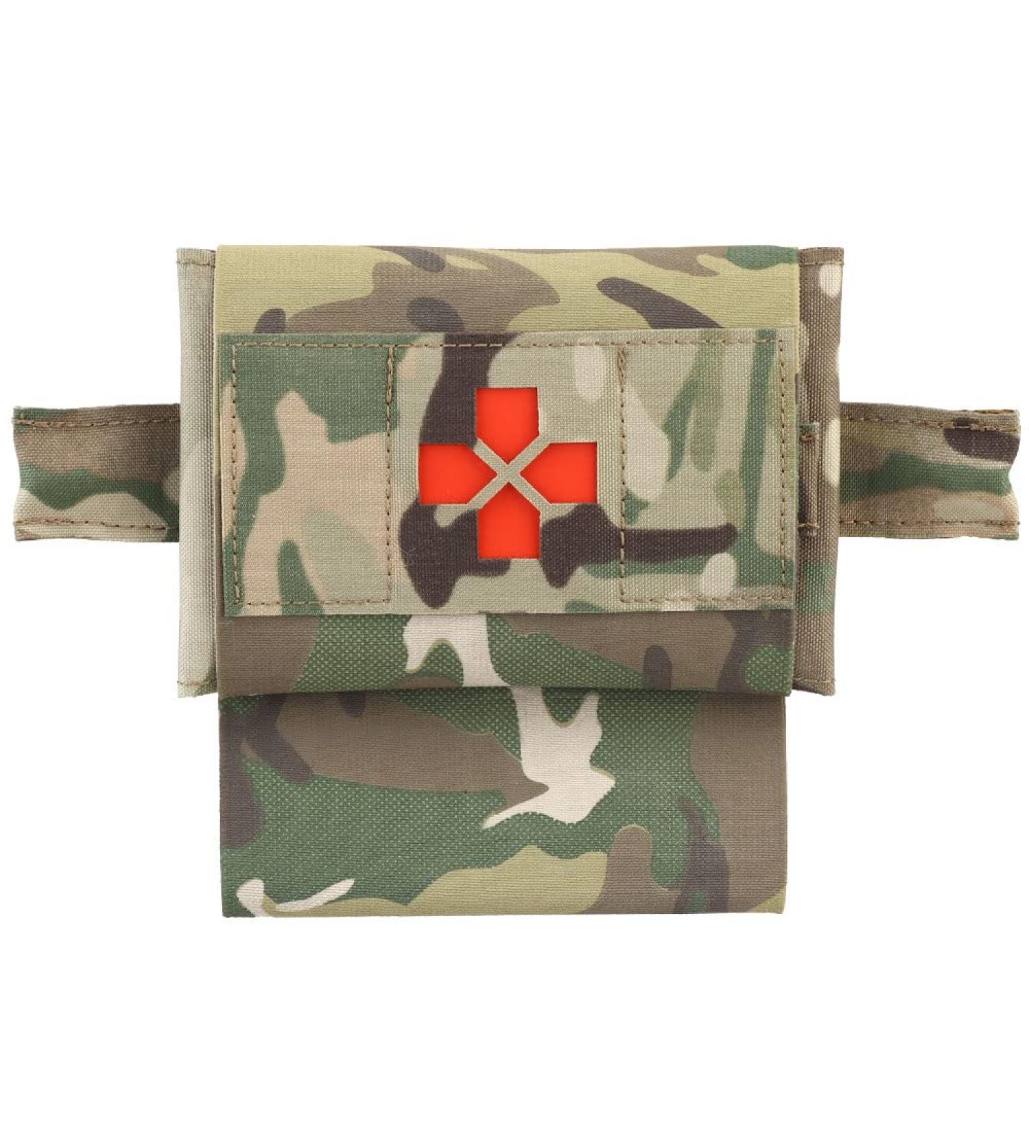2-in-1 Small IFAK Pouch MOLLE Belt | Tactical Mini First Aid Kit | Compact EDC Bag with Tourniquet Holder | Multicam - Buy Online on GoSupps.com