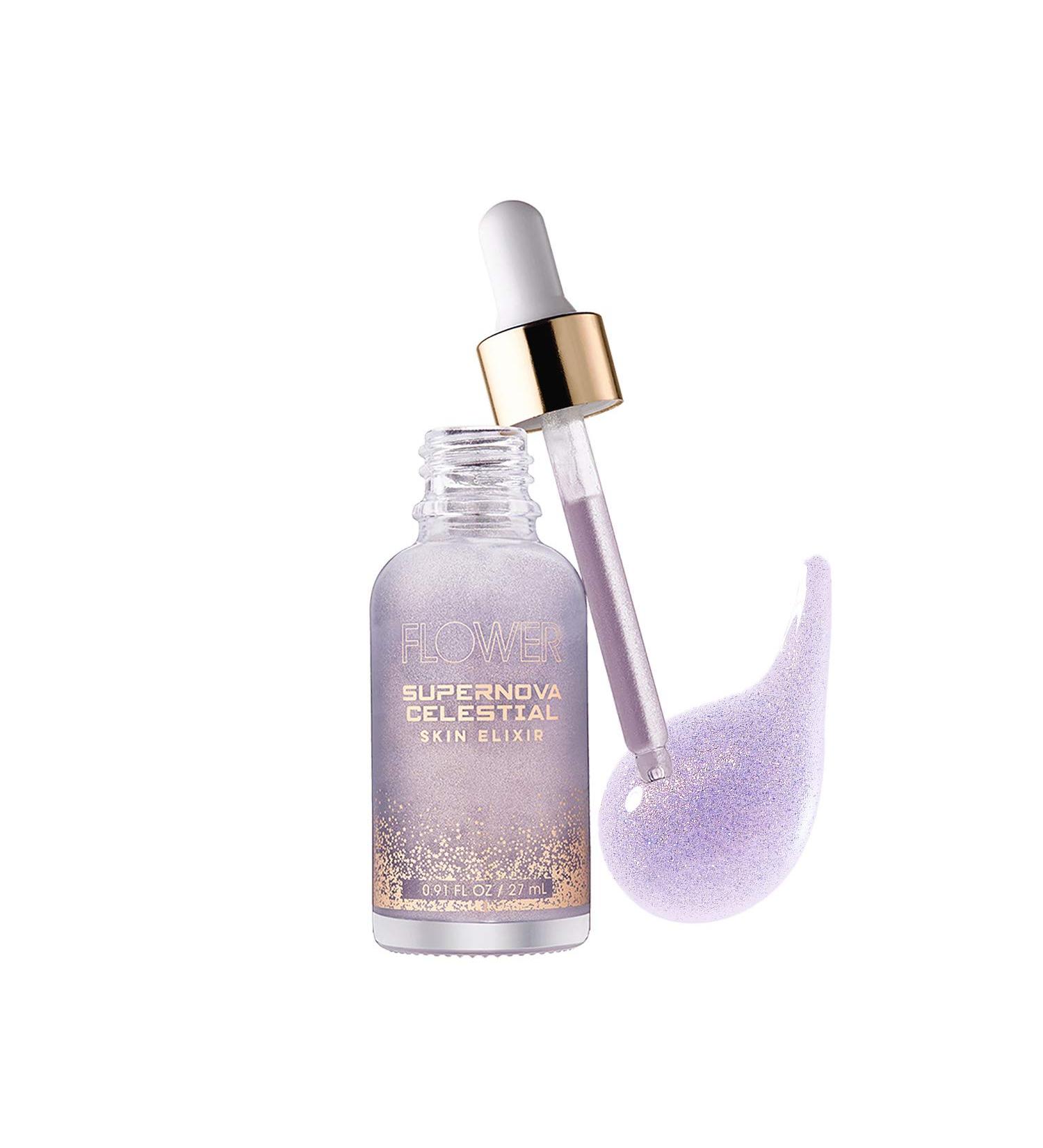 Flower Beauty Supernova Celestial Skin Elixir - Vegan Face Primer with Antioxidant-Rich Oils for Smooth & Bright Skin - Buy Online on GoSupps.com