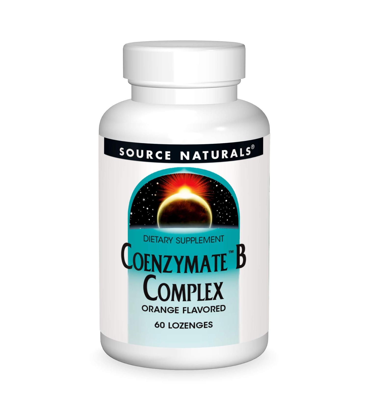 Source Naturals Coenzymate B Complex - Orange Flavored B Vitamin Lozenges - 60 Count - Buy Online on GoSupps.com