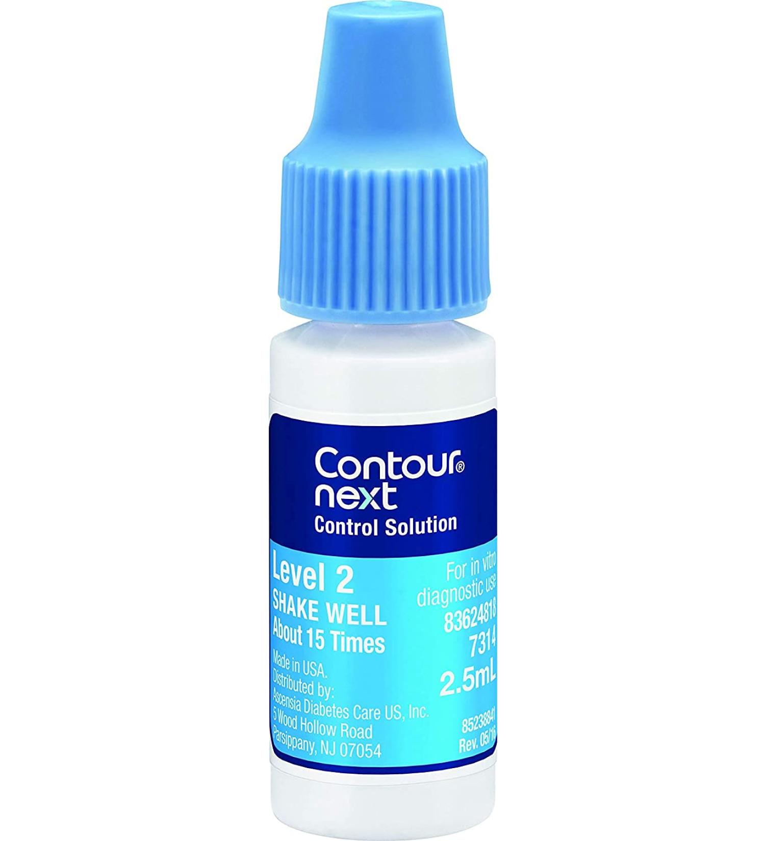 CONTOUR NEXT Control Solution 2.5mL - Level 2 for Glucose Test Meter - Buy Online on GoSupps.com