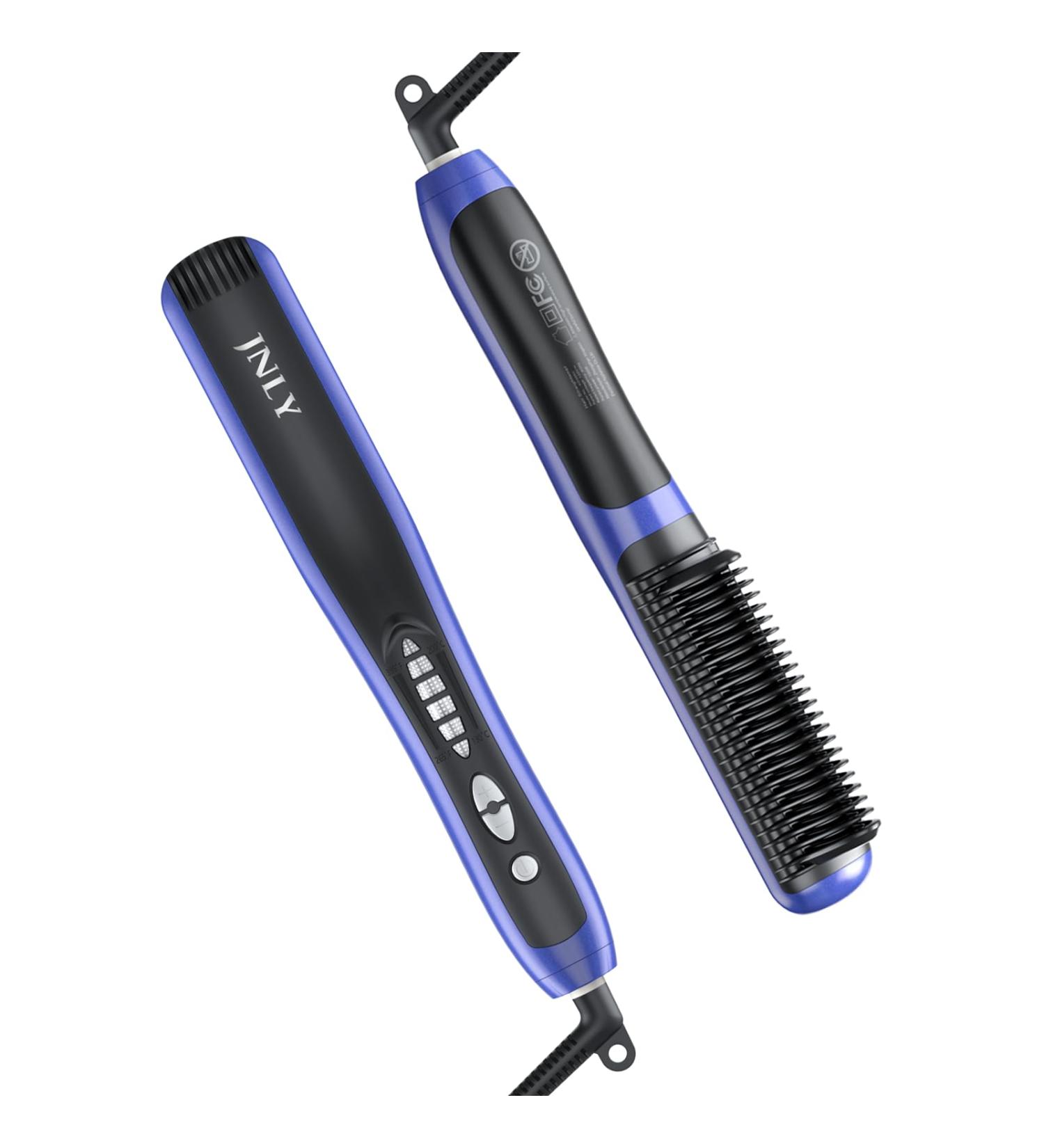 JNLY Hair Straightener Brush | 3 in 1 Ionic Hot Comb | Fast Heating Anti-Scald for Frizz-Free Hair | Perfect for Home & Salon Use - Buy Online on GoSupps.com