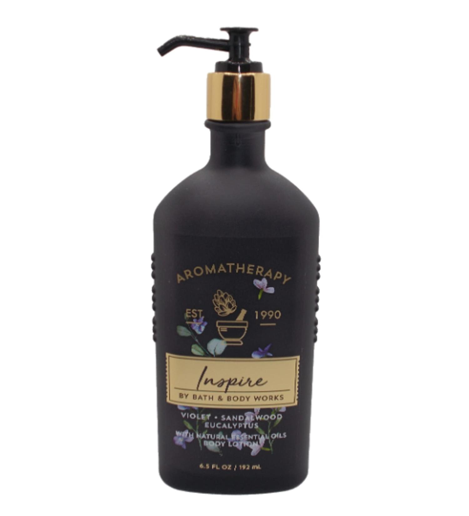 Bath and Body Works Aromatherapy Inspire Lotion - 6.5 oz Black Bottle - Buy Online on GoSupps.com