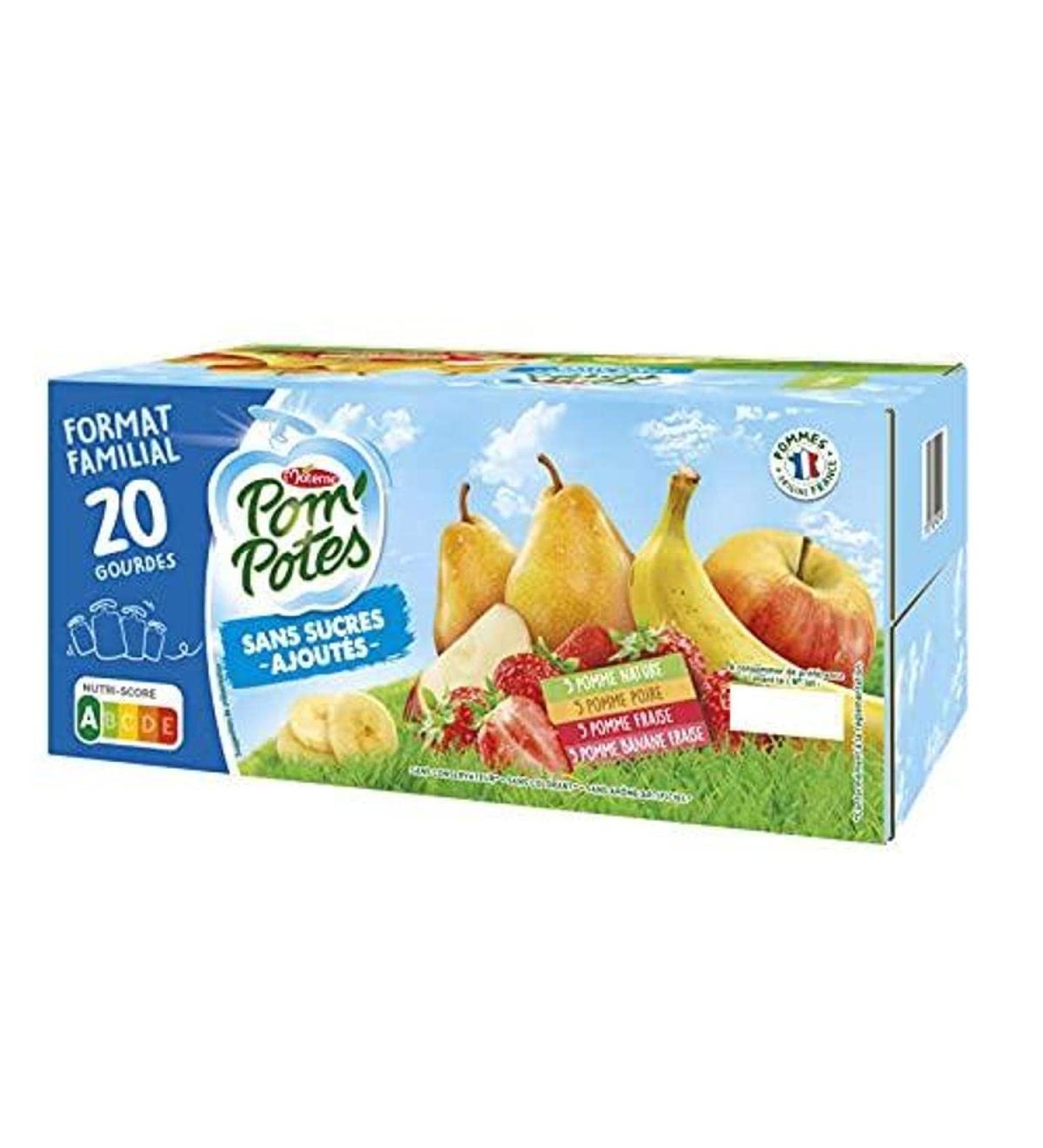 Pom'Potes Apple compotes - Multi-variety - Pouches - x20 20x90g