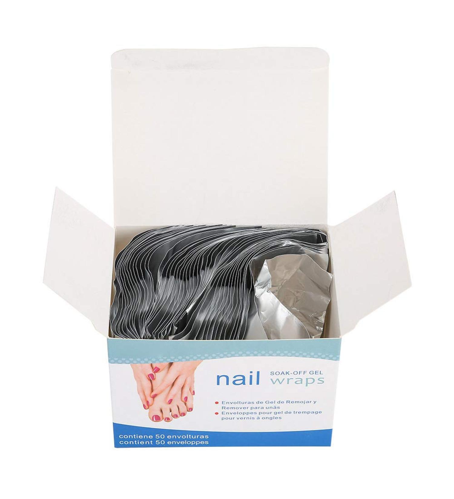  Taidda Taidda Pack of 50 Disposable Aluminum Foil Nail Polish Removers for Acrylic and UV Gel Polish - Quick and Convenient for Healthy and Hygienic Use - Buy Online on GoSupps.com