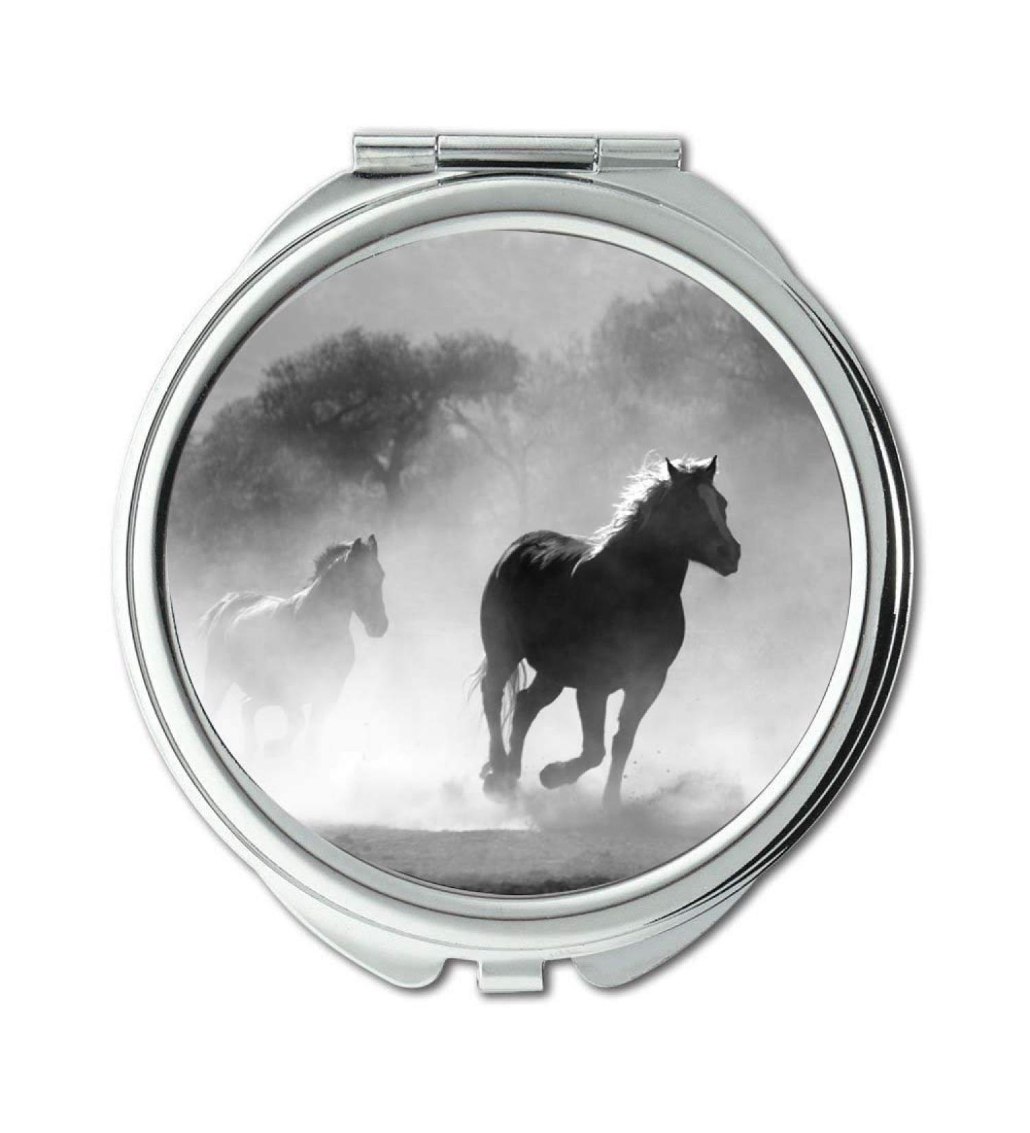 YENDOSTEEN Mirror Compact Mirror animals black and white equine pocket mirror portable mirror - Buy Online on GoSupps.com
