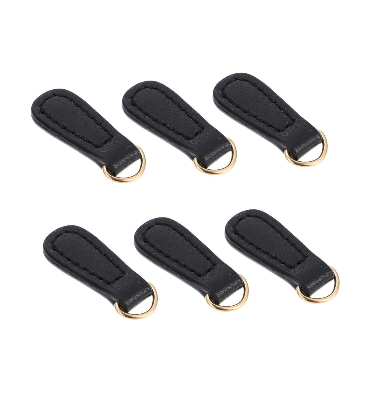 Sewacc 6-St Leather Zipper Head Replacement | Durable Zipper Pulls for Men's Wallets Travel Bags & Heavy Suitcases - Buy Online on GoSupps.com