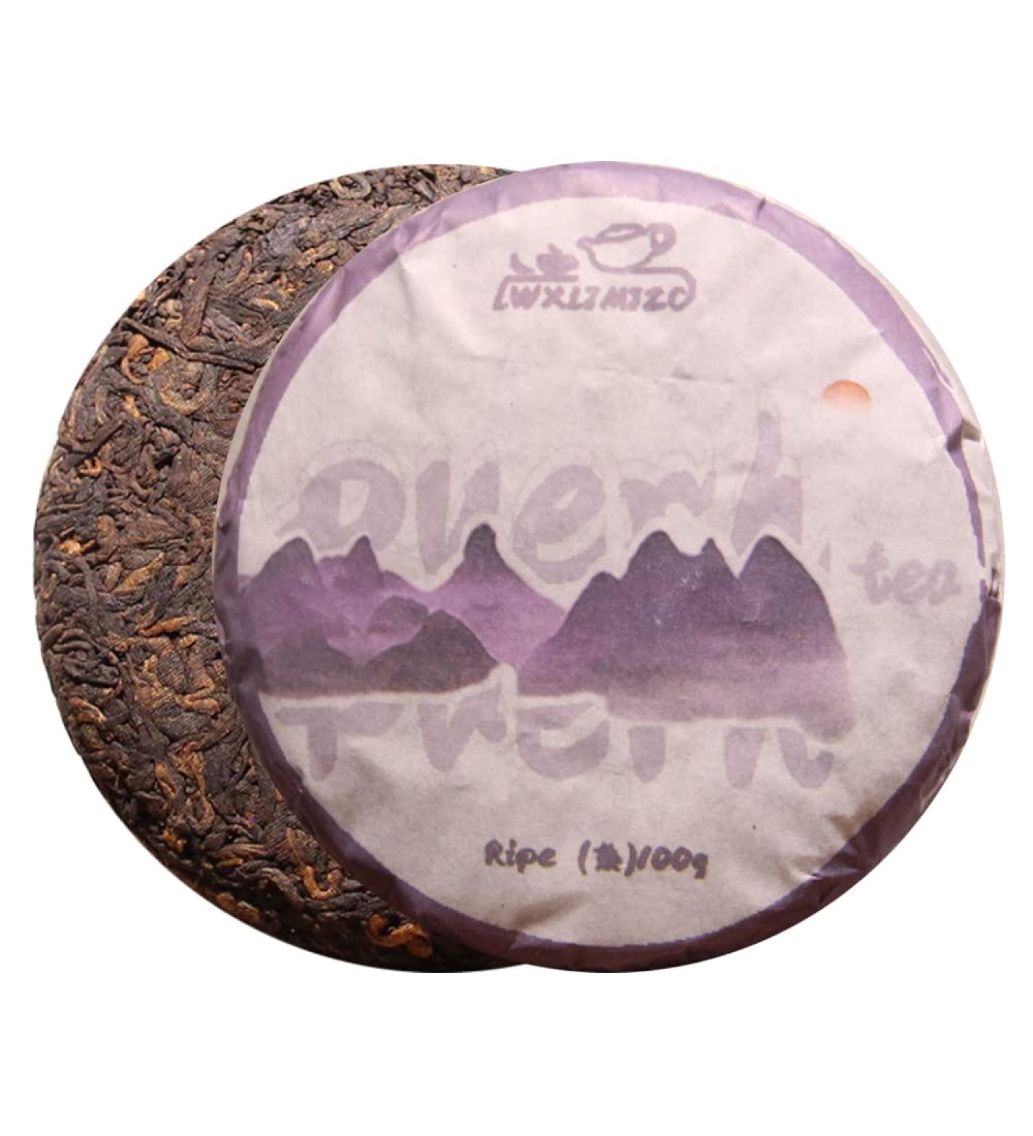 LWXLJMJZC-2018yr Aged Ripe Puerh Tea Cake 100g-Pu erh Tea Dark Tea - Shu (cook) Pu-erh Tea Puer Tea - Buy Online on GoSupps.com