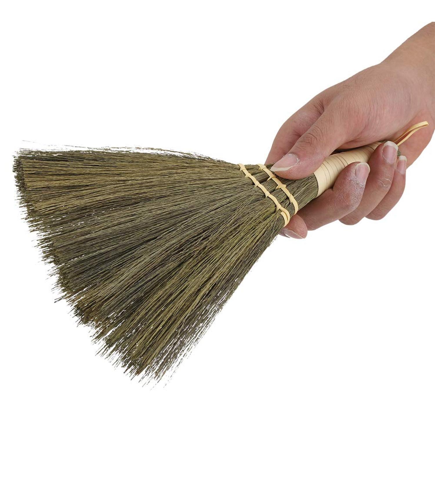 YYQTGG Sweeping Little Broom Cleaner Natural Small and Light Compact Hand Made Handmade Practical Housekeeping Tool Dust Floor Cleaning Sweeping Broom - Buy Online on GoSupps.com