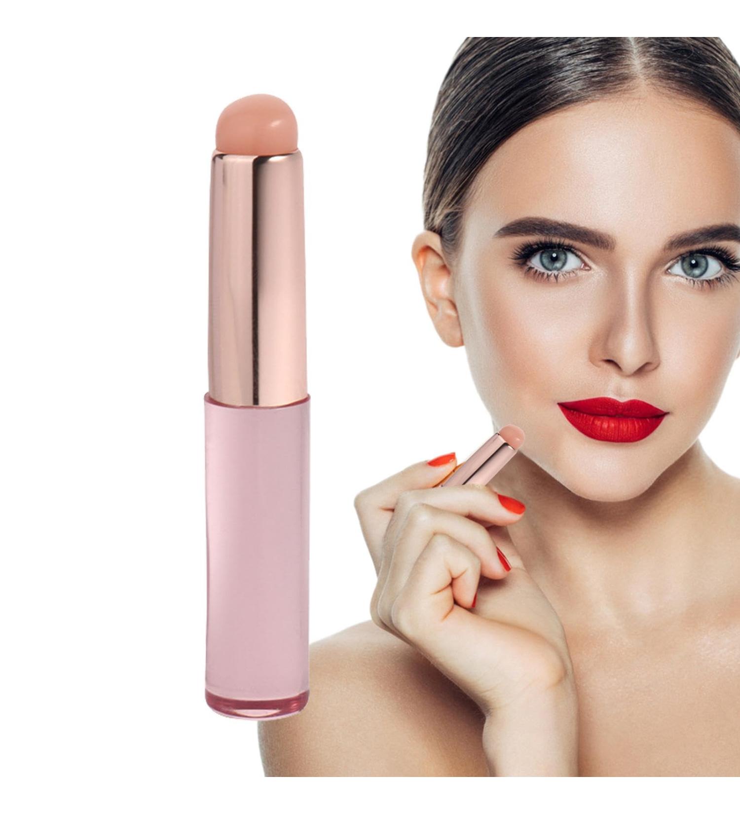 Silicone Lip Brush Silicone Lip Applicator Lip Oil Brush Made of Silicone Versatile Reusable Portable Lip Brush for Lipstick Concealer Applicator pink - Buy Online on GoSupps.com