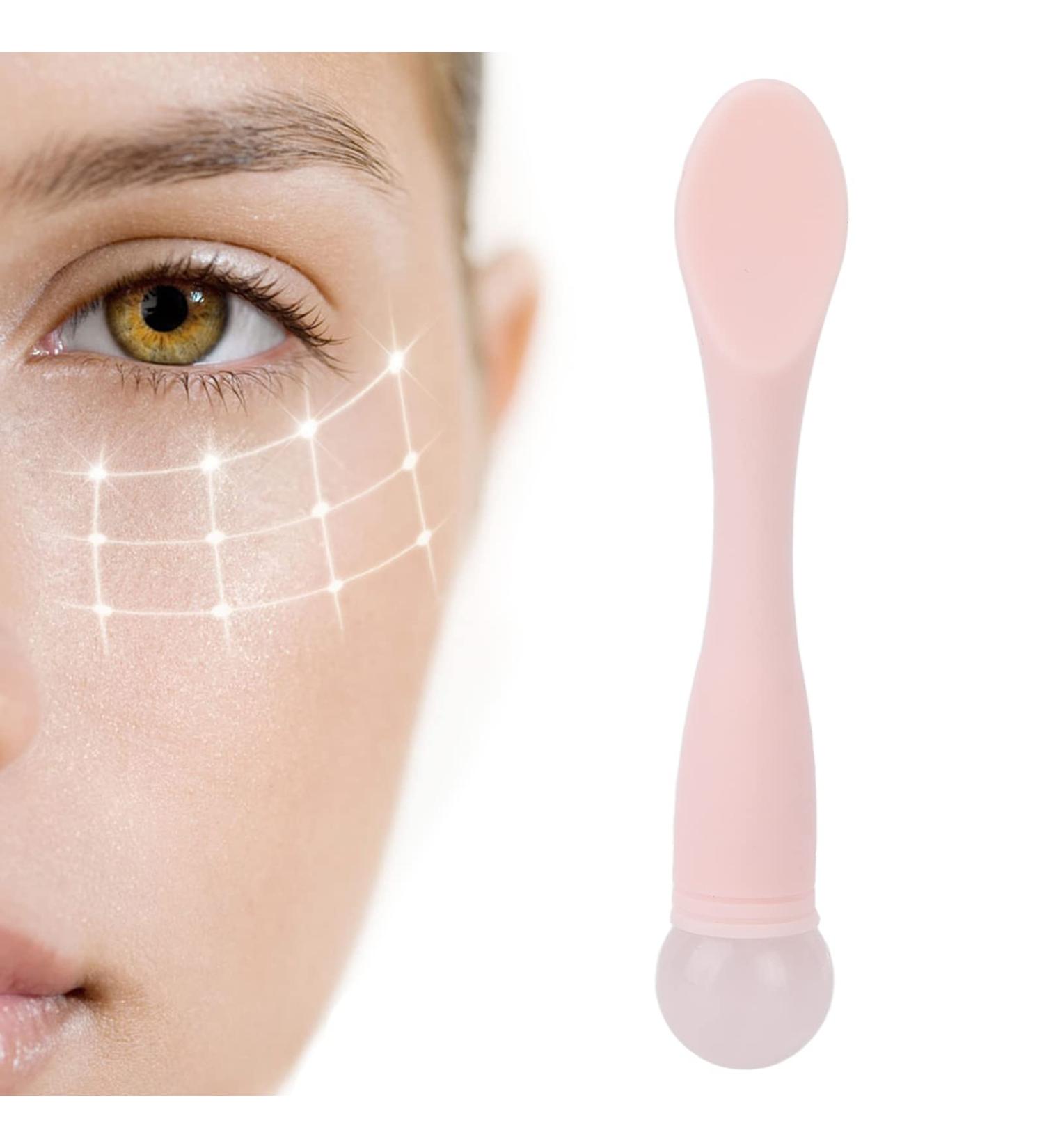 Eye Cream Spatula | Cosmetic Spoon Tool for Puffiness Reduction | Metal Facial Roller for Home & Salon Skincare - Buy Online on GoSupps.com
