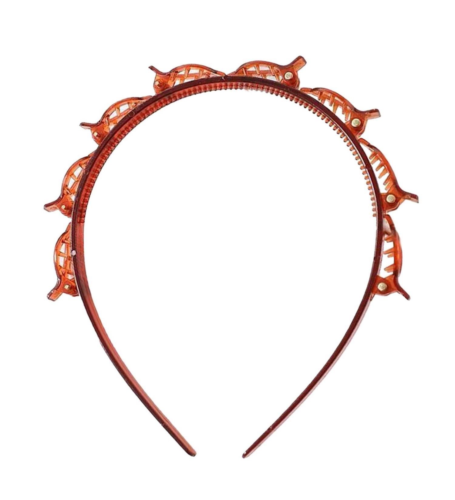 Twist And Clip Headband - Fashion Headband Braid Tool | Professional Toothed Headband Braid Tool For Effortless Styling And Secure Hold For Women Girls Red - Buy Online on GoSupps.com