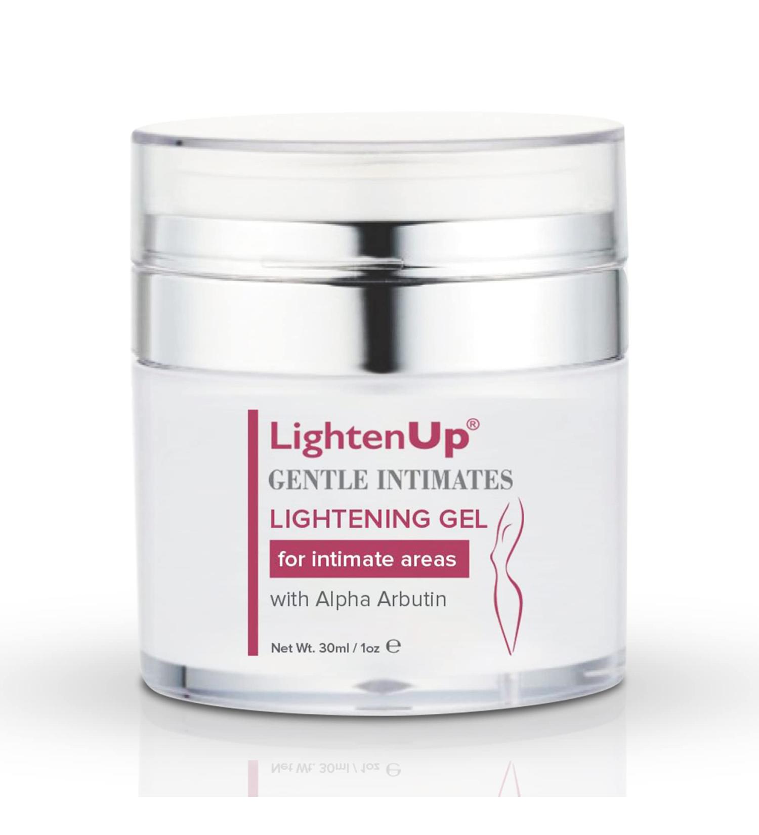Lightenup Intimate Gel 1 fl oz - Brightening Cream for Inner Thighs, Bikini Area, Underarms - Dark Spot Remover with Kojic Acid, Niacinamide, Alpha Arbutin - Buy Online on GoSupps.com