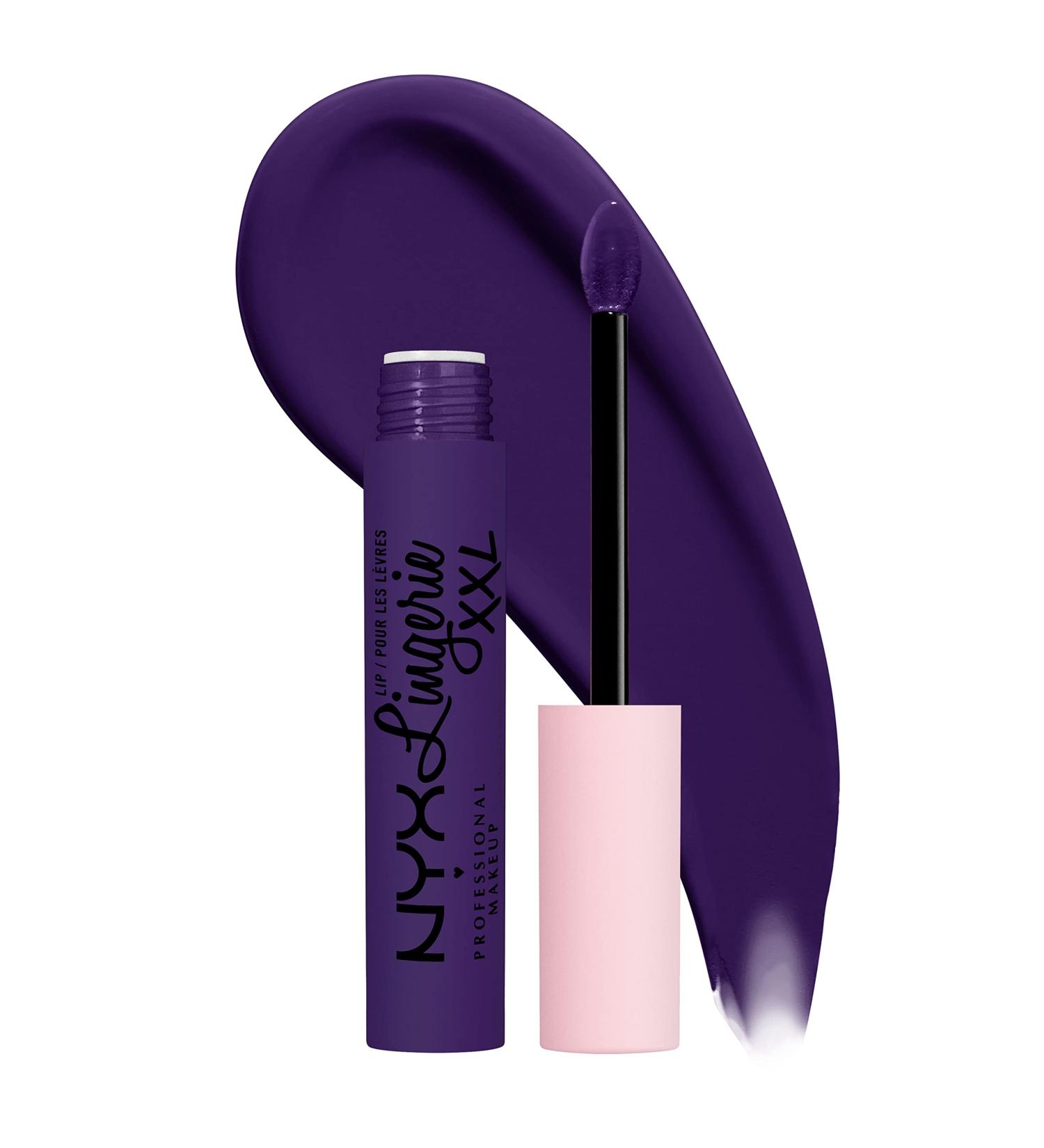 NYX Lip Lingerie XXL Matte Liquid Lipstick - Lace Me Up (Purple) 0.13 Fl Oz - Buy Online on GoSupps.com