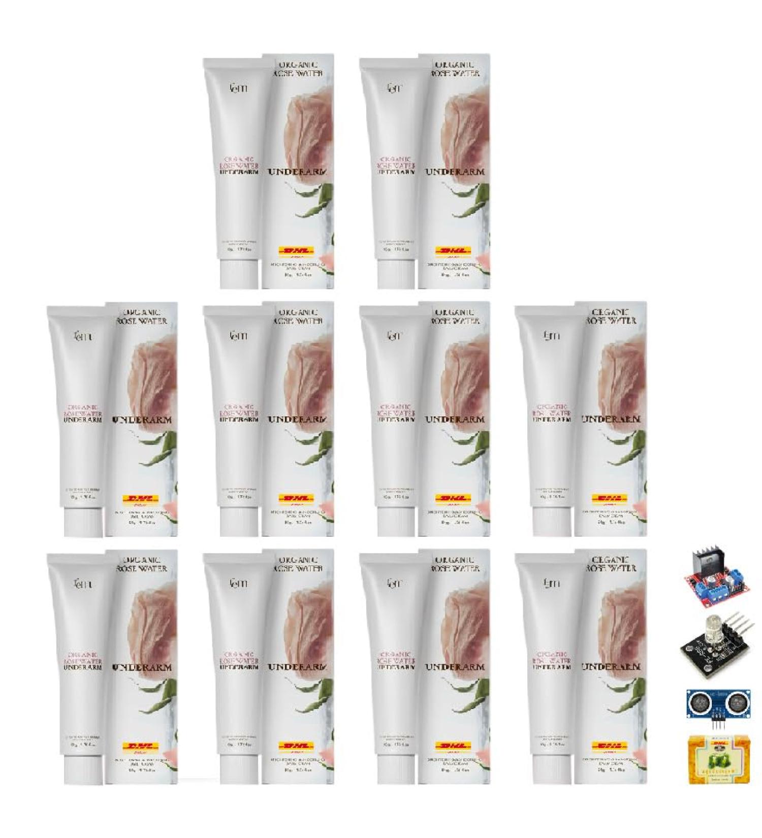 Organic Rose Water Skincare Set | 1.76 FL OZ Lavender Rosemary Moisture | Free Tomato Facial Mask | Thaigiftshop International Shipping - Buy Online on GoSupps.com