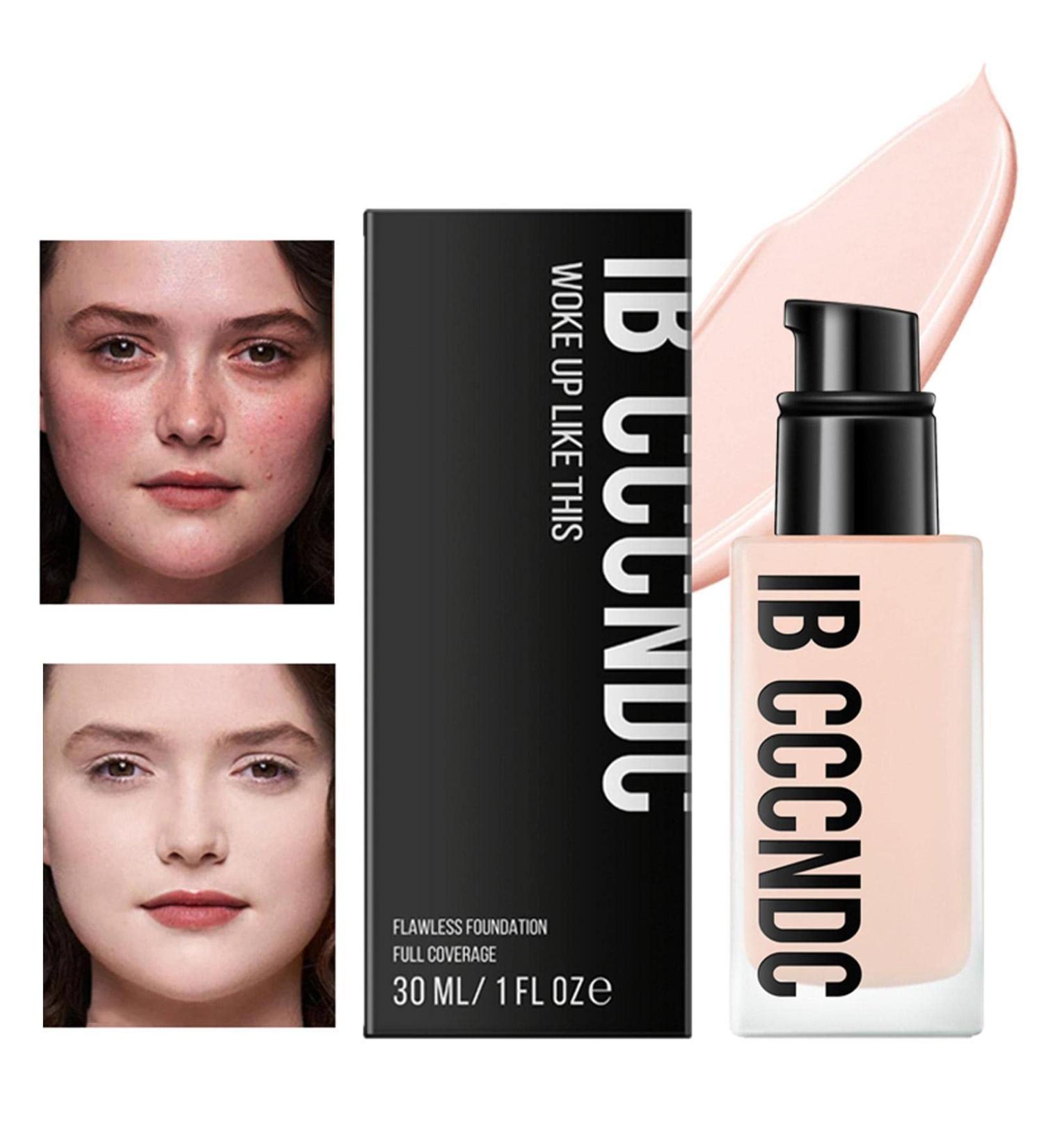  Rosixehird Full Coverage Liquid Foundation - Full Coverage Liquid Foundation - Long-Lasting Oil-Controlling Makeup Cream - Cosmetics for Women and Girls - Rosixehird Spots - Buy Online on GoSupps.com