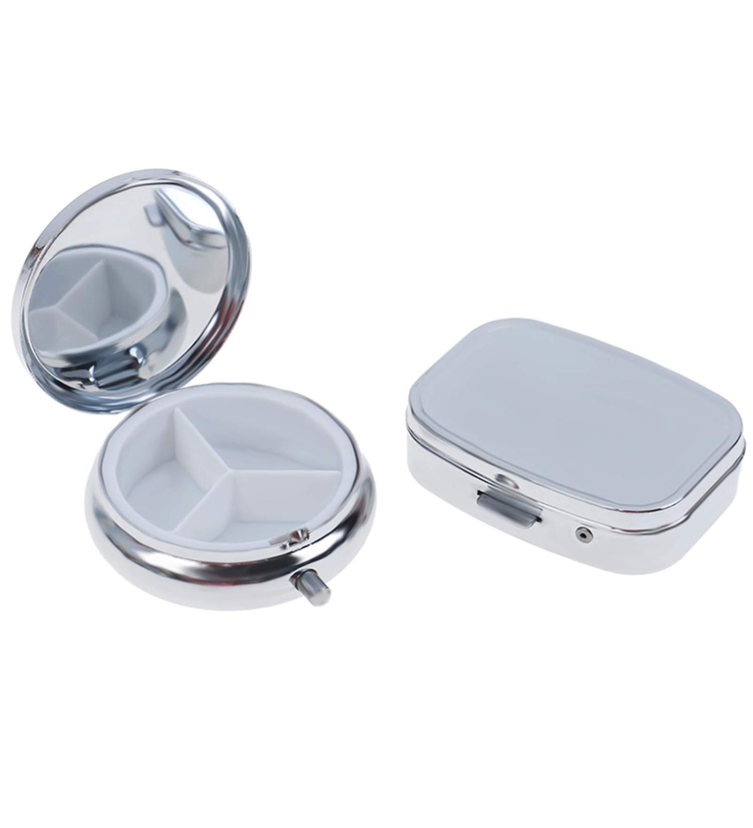 Small Pill Box Organizer | Portable Medicine Case for Vitamins & Tablets | Travel-Friendly Gift Set (Pack of 2 - Buy Online on GoSupps.com