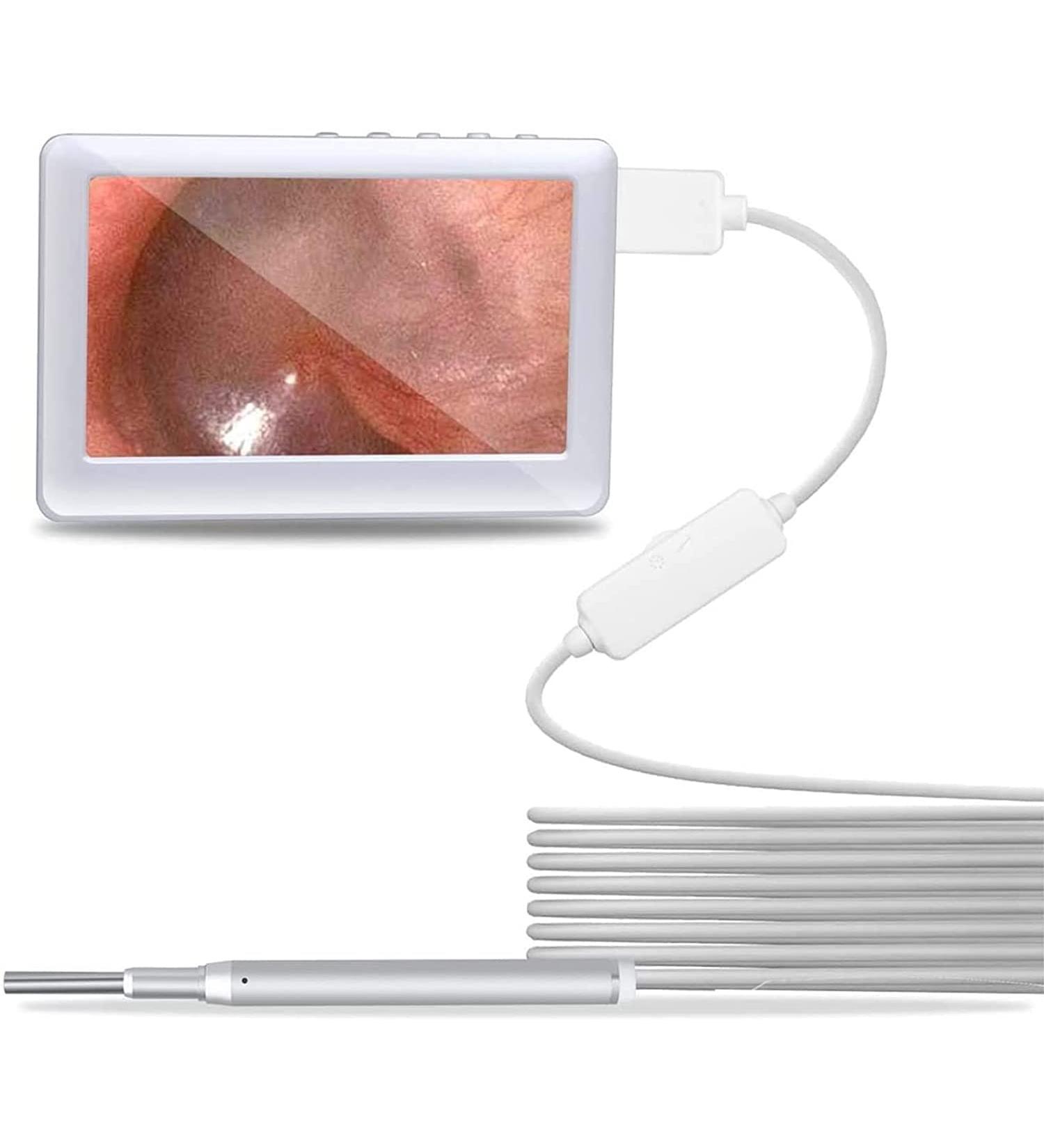 Ear Endoscope 3.9mm Ear Otoscope with 4.3 Inch Screen Support Photo Snap Video Recording Ear Inspection Tool Set Display - Buy Online on GoSupps.com