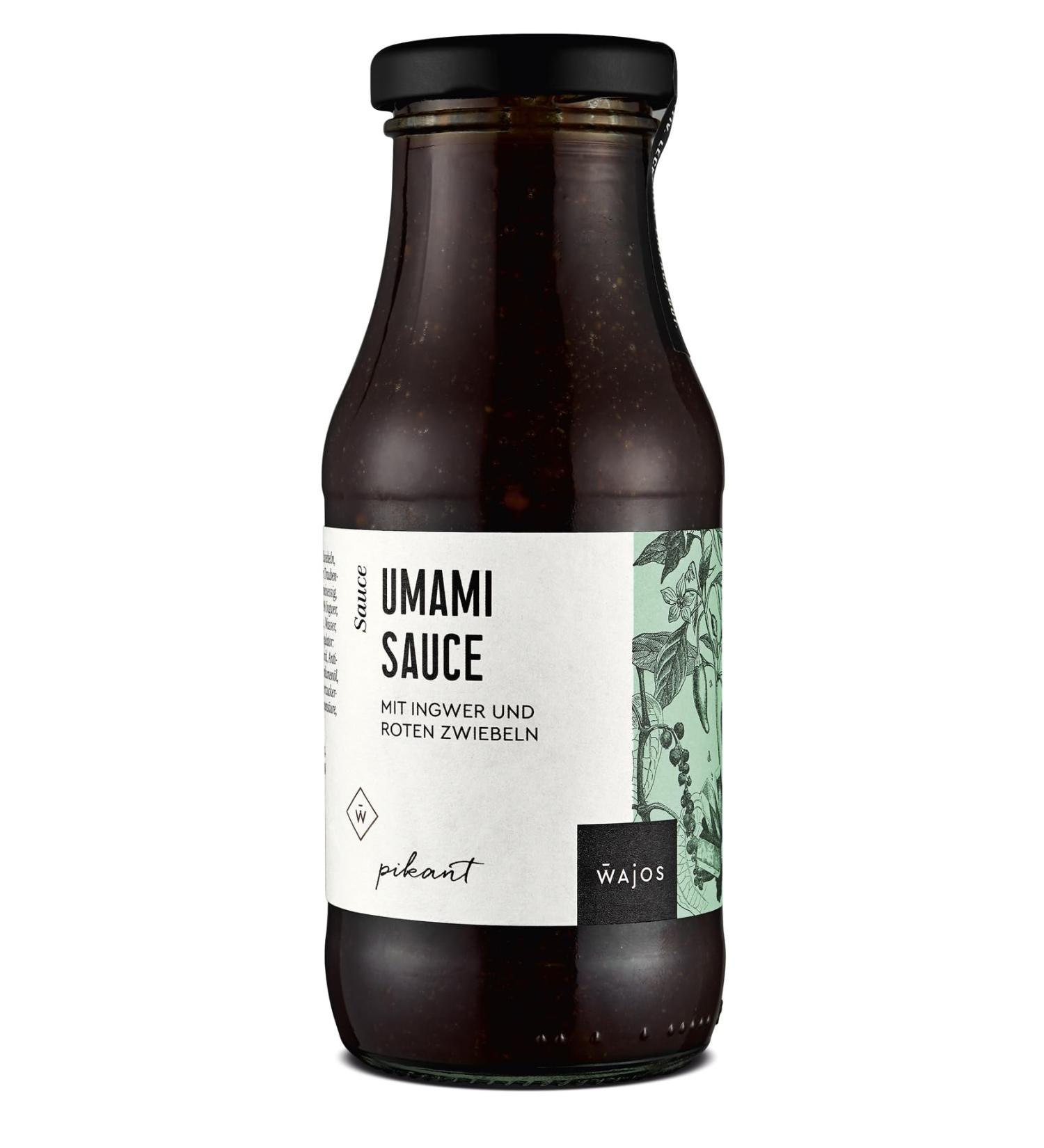  wajos Wajos Umami Sauce 245 ml Gourmet spicy sauce with ginger and red onion - Buy Online on GoSupps.com