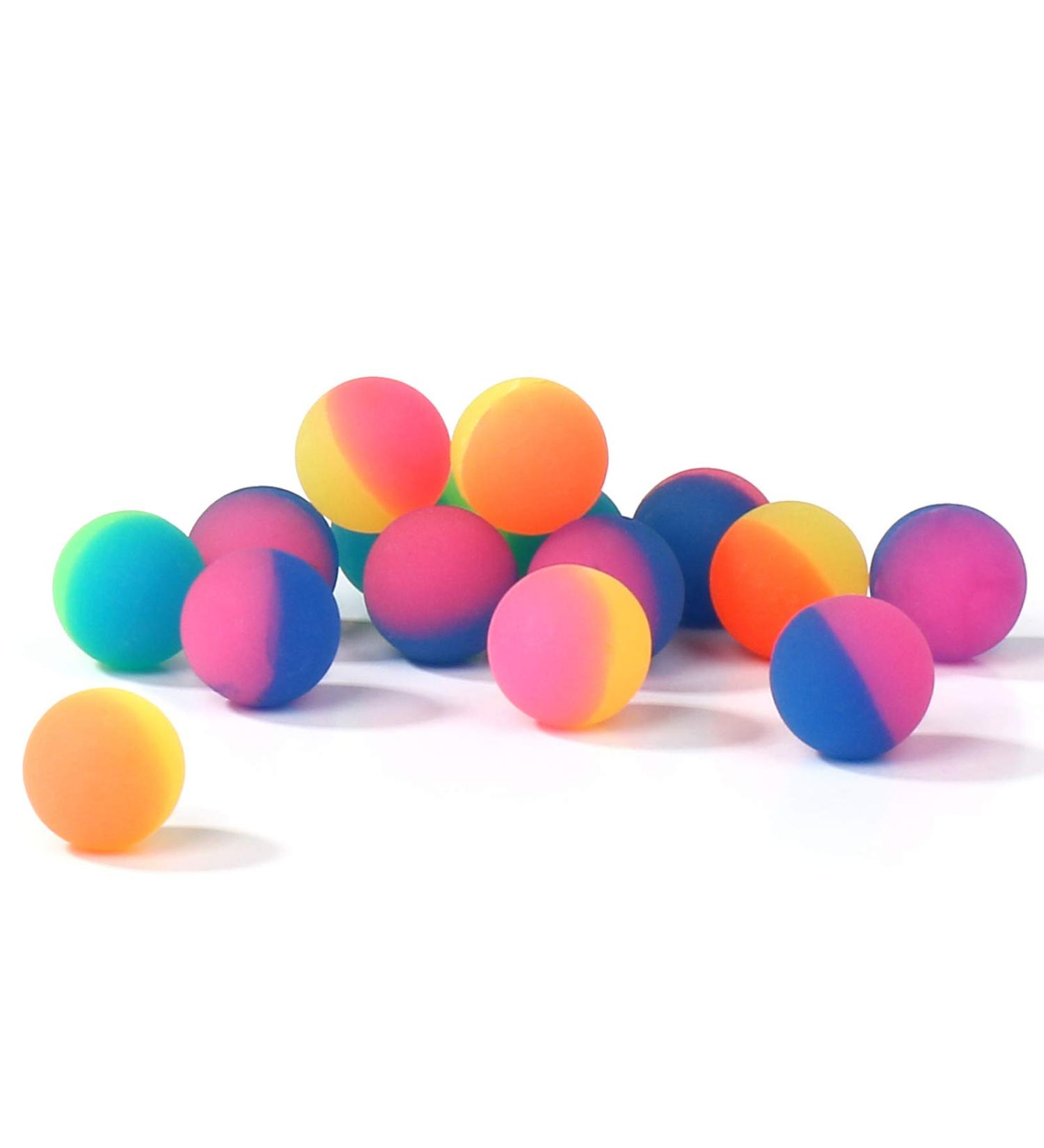 WELLGRO Flummi Frost 24 mm - Colorful Bouncy Balls for Party Favors | Selectable Quantity - 15 Pieces - Buy Online on GoSupps.com