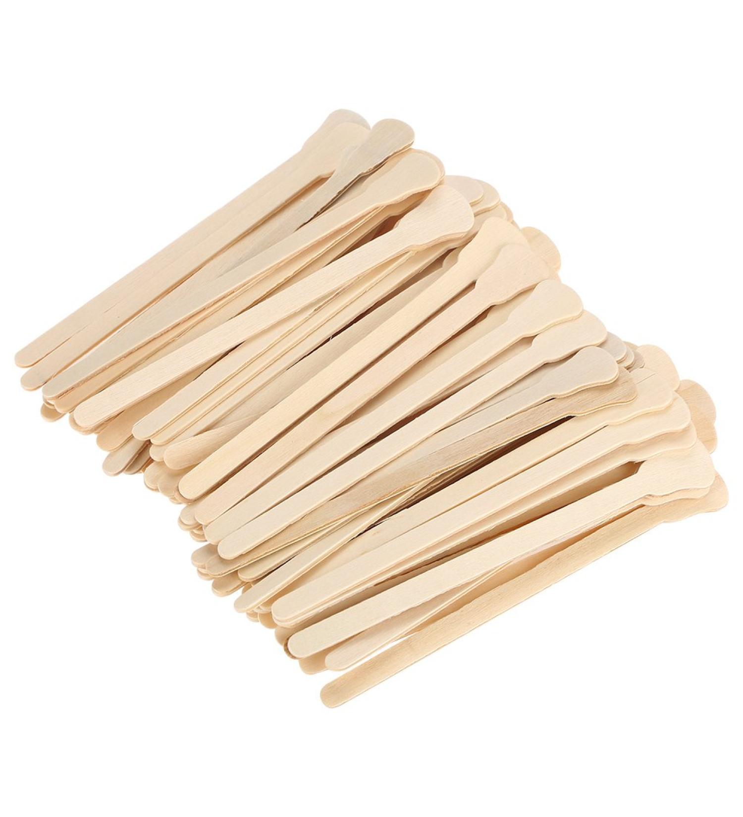 100pcs Disposable Wax Spatulas | Wooden Hair Removal Applicators | Cosmetic Wax Sticks for Smooth Skin - Buy Online on GoSupps.com