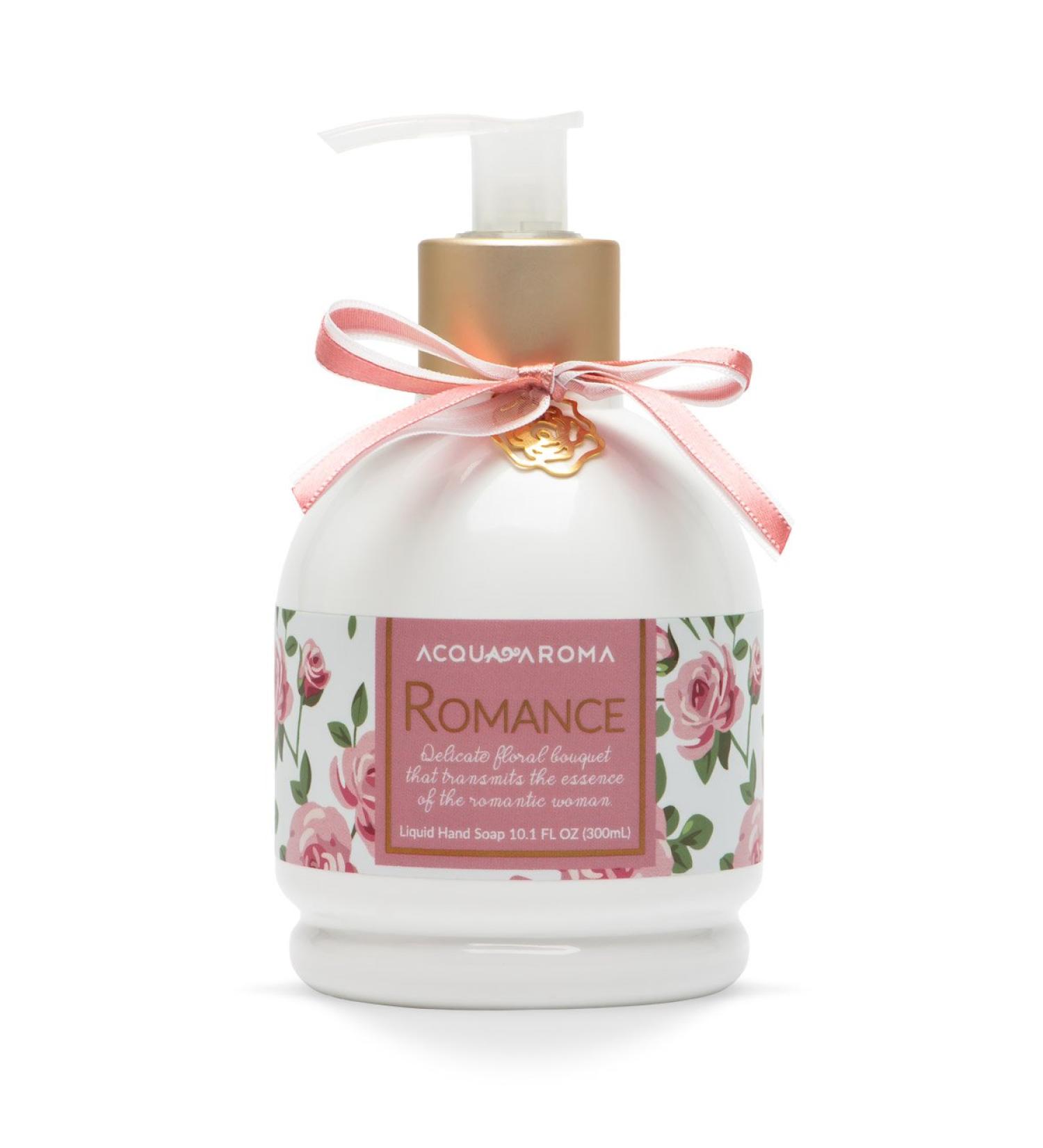 Acqua Aroma Romance Collection Liquid Hand Soap 10.1 FL OZ - Handcrafted in Brazil Luxurious Fragrance for All Skin Types - Shop Now - Buy Online on GoSupps.com