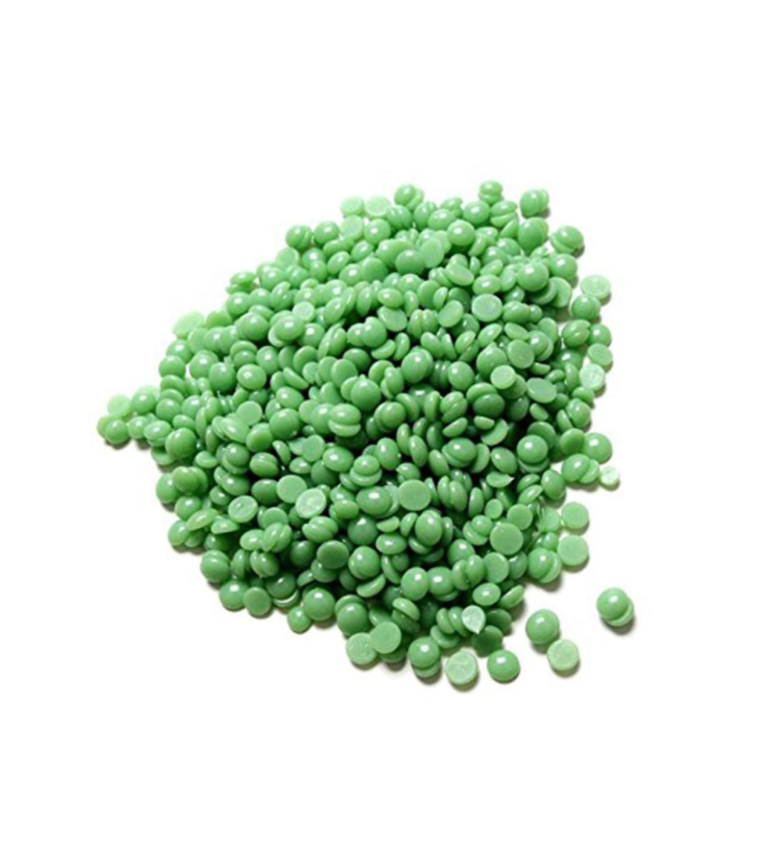 Healeved 300g Painless Wax Removal Hard Wax Beans Green Suitable Skin Types Easy Use No Strips Needed Safe Material For Skin Damage Free Treatment