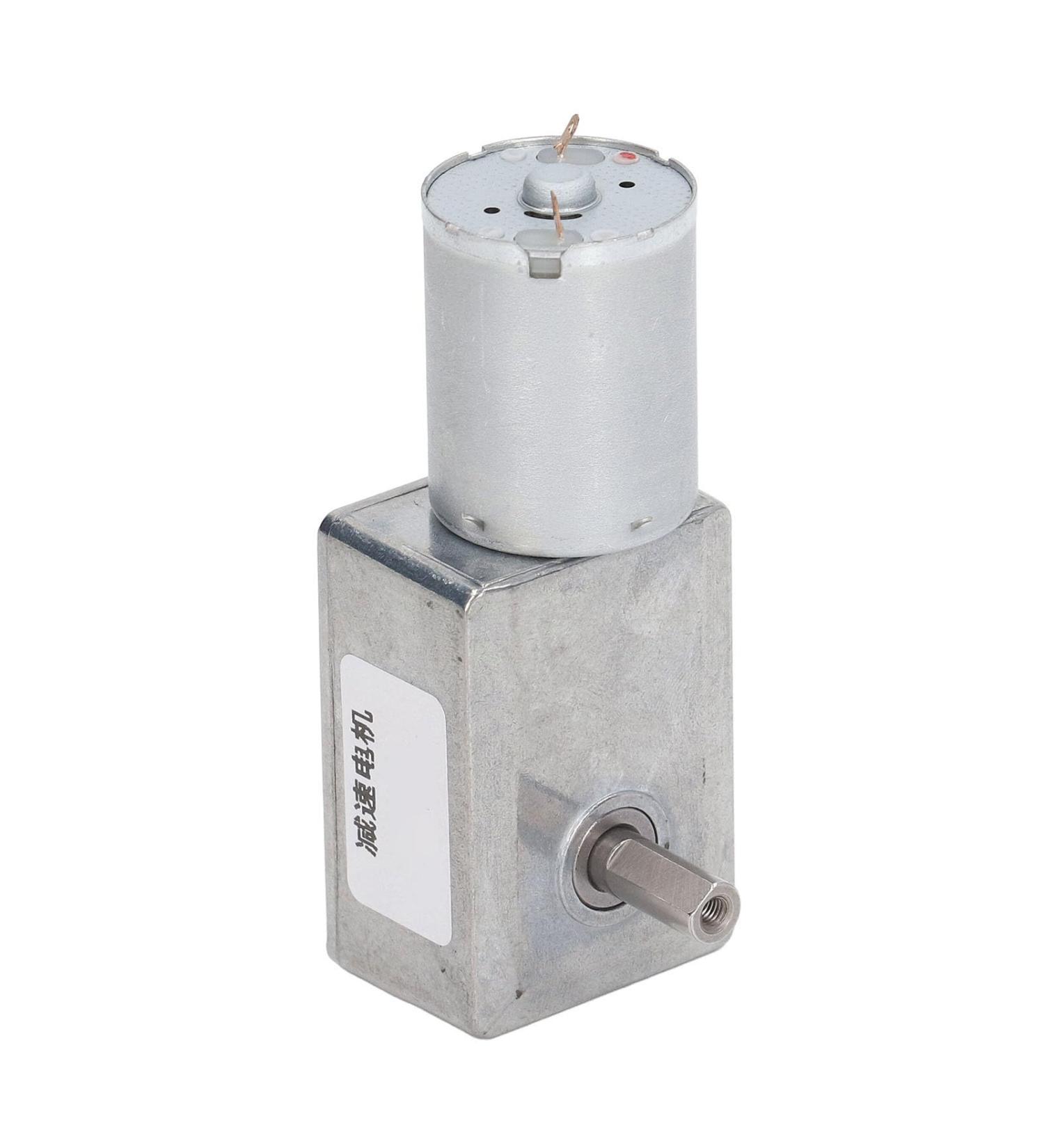 Mini Geared Motor DC Worm Gear Motor Self Locking 12V 12mm Single Shaft Length for Ovens (30RPM) - Buy Online on GoSupps.com