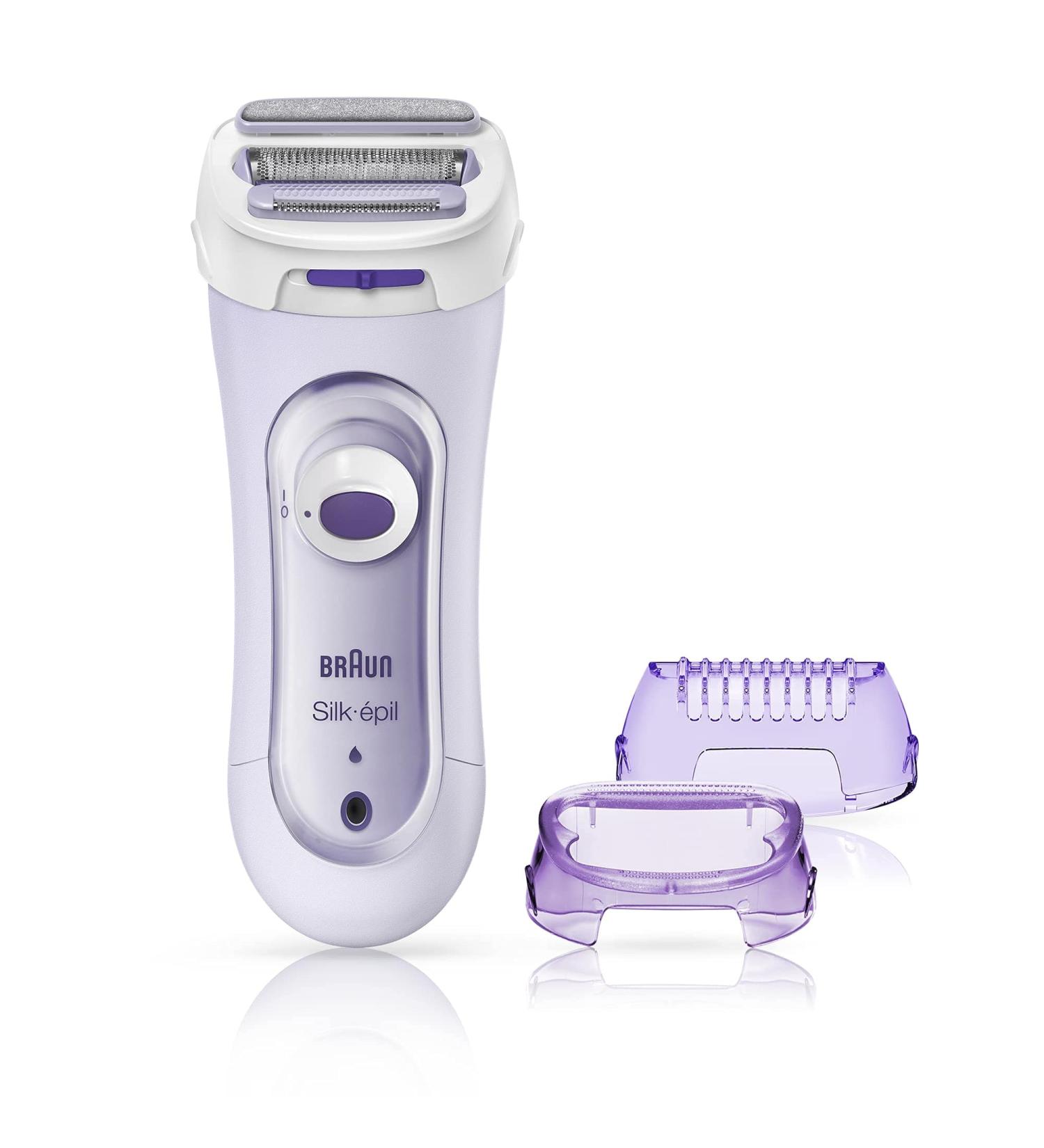 Procter Gamble Braun Silk pil Lady Shaver 3in1 Cordless Shaver for Women Hair Removal Ladies Ladyshave Trimmer and Scrub System 5560 Lilac - Buy Online on GoSupps.com