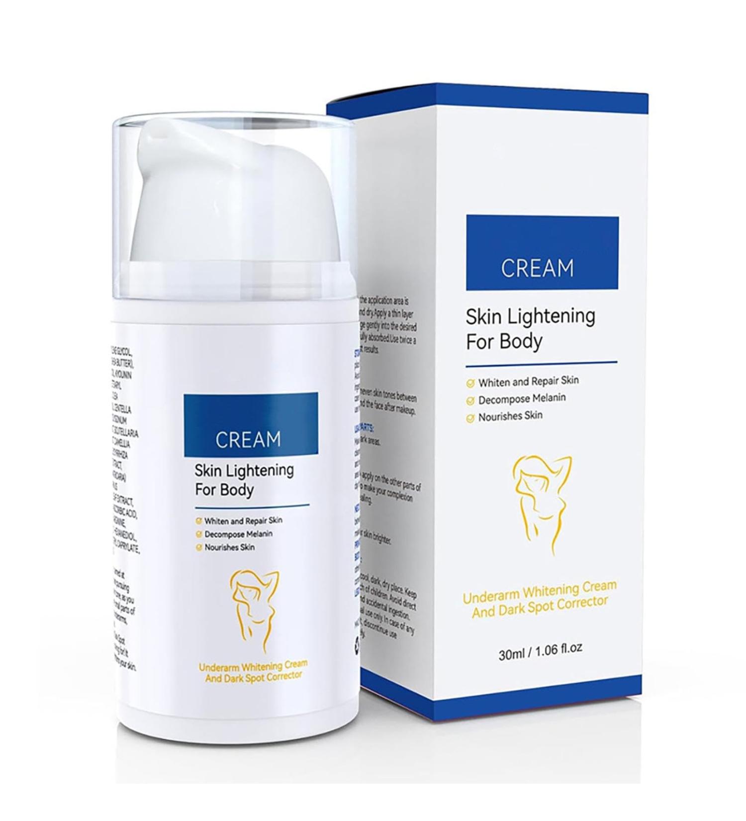 Whitening Cream for Sensitive Areas Skin Lightening Cream Brightening Cream for Intimate Areas Removes Brown Spots with Vitamin C for Armpits Knees (1) - Buy Online on GoSupps.com