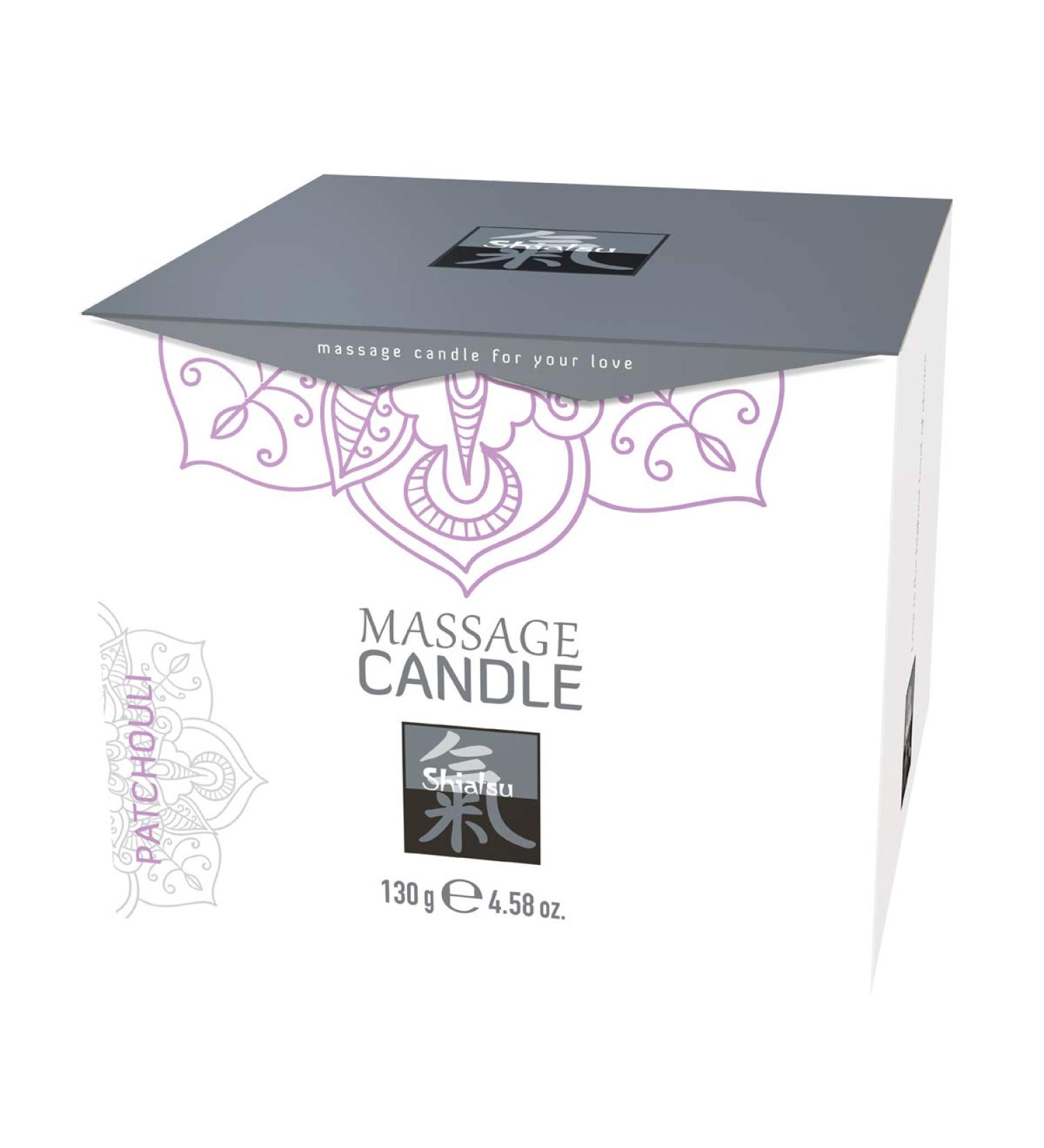 Massage candle with aroma patchouli massage 130g scented candle for couples made of wax couple massages