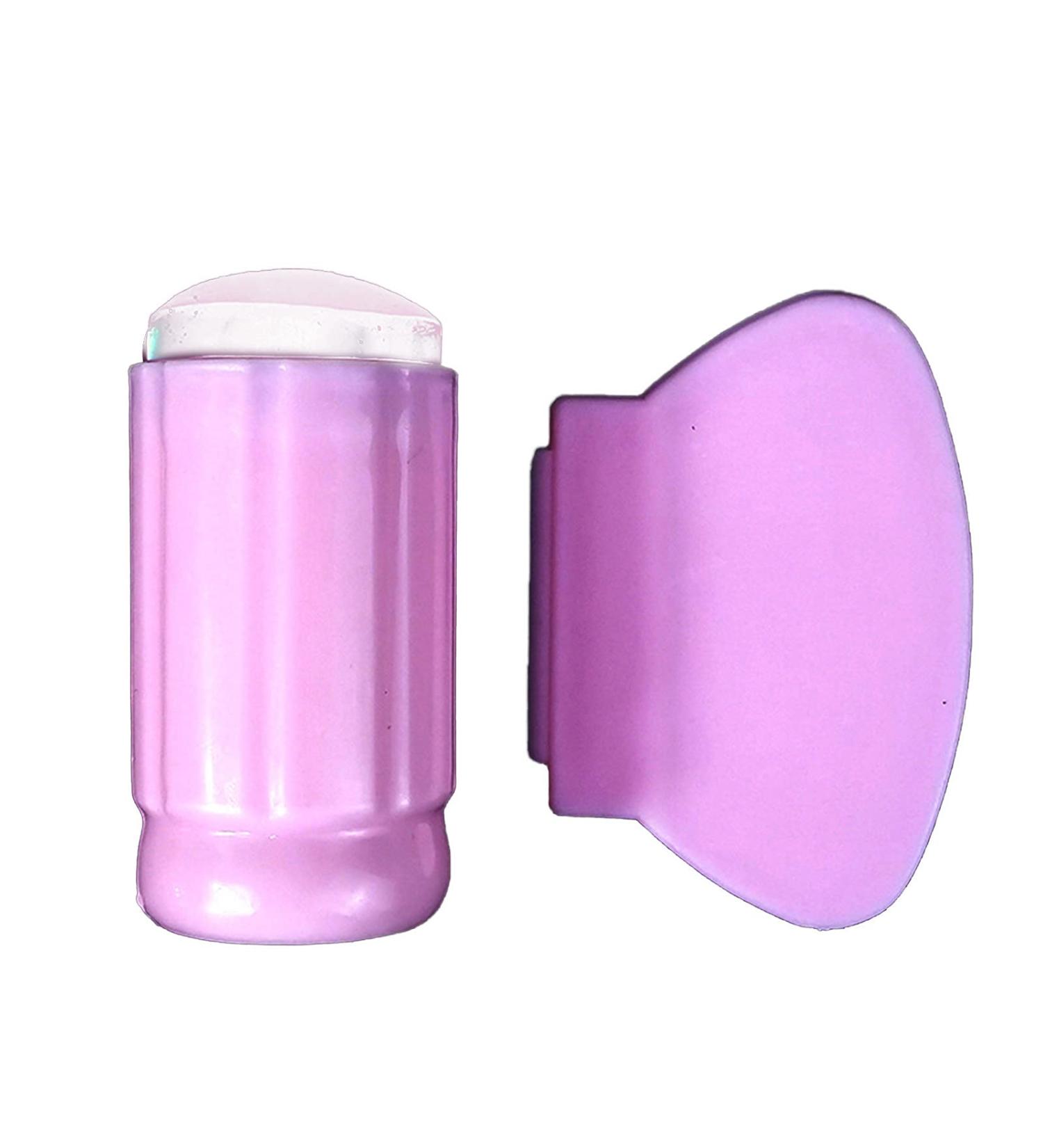 Benoon Nail Art Stamp Tool - Removable Silicone Seal with Scrapers for Perfect Manicure - Pink Nail Stamping Pressure Tips - Buy Online on GoSupps.com