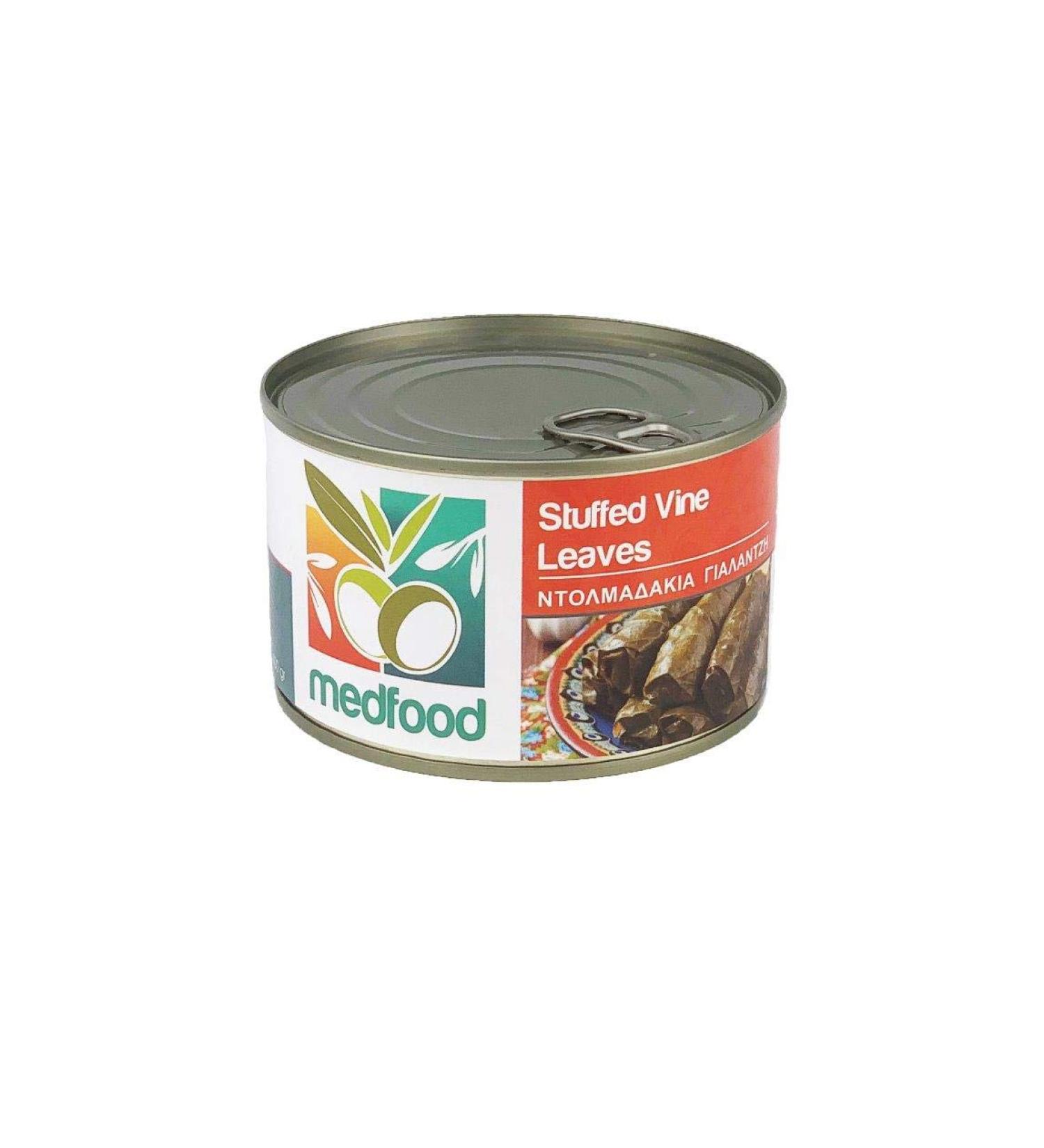 Traditional Hand Stuffed Vine Leaves - Dolmades - Dolmadakia 400g Tin - Vineleaves Stuffed with Rice and Herbs - Buy Online on GoSupps.com