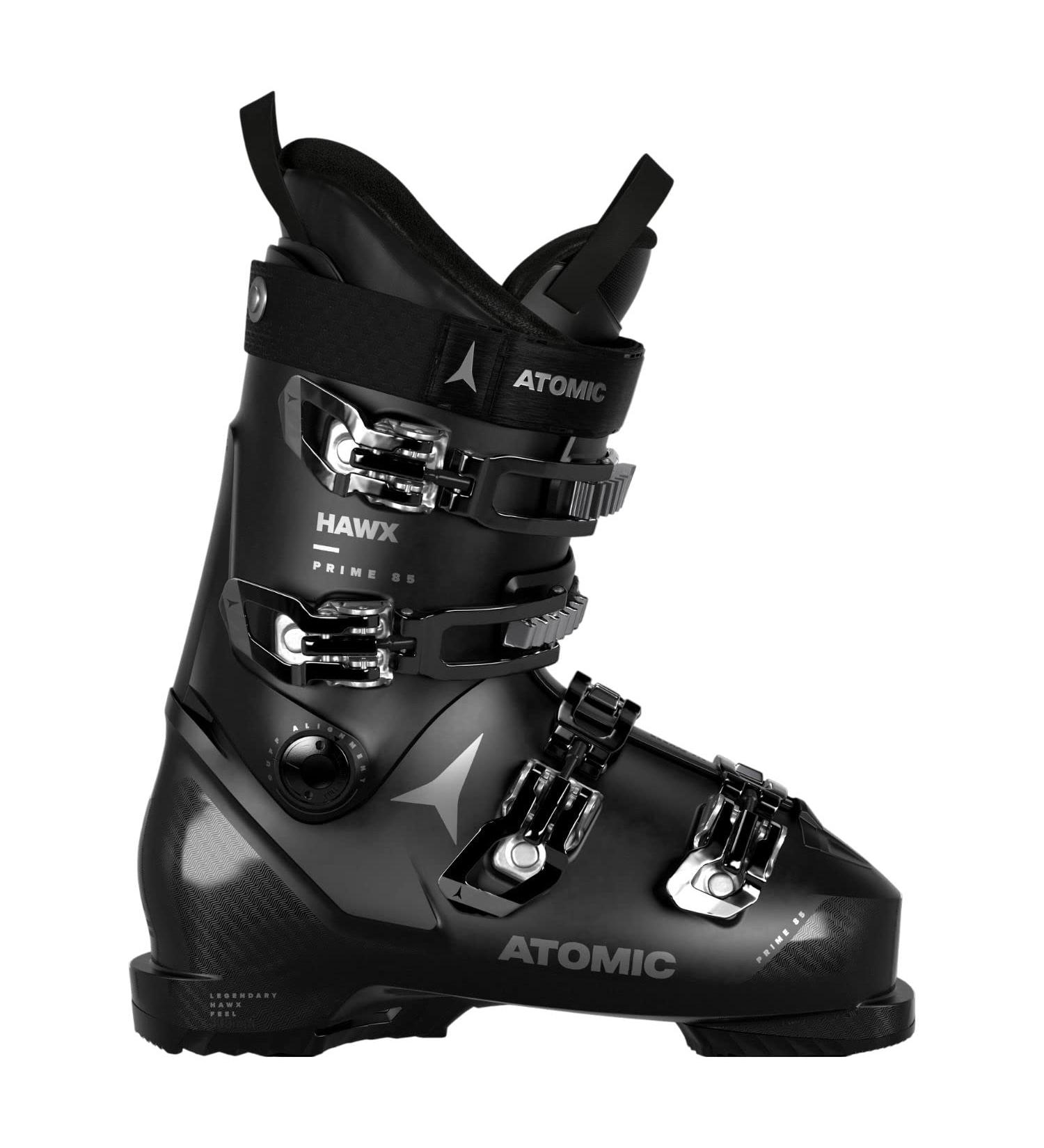 Atomic Hawx Prime 85 W Women's Ski Boots - Alpine Boot with 3D Ankle & Heel - Medium-Wide Fit for Advanced Skiing - Black Silver 38 EU - Buy Online on GoSupps.com
