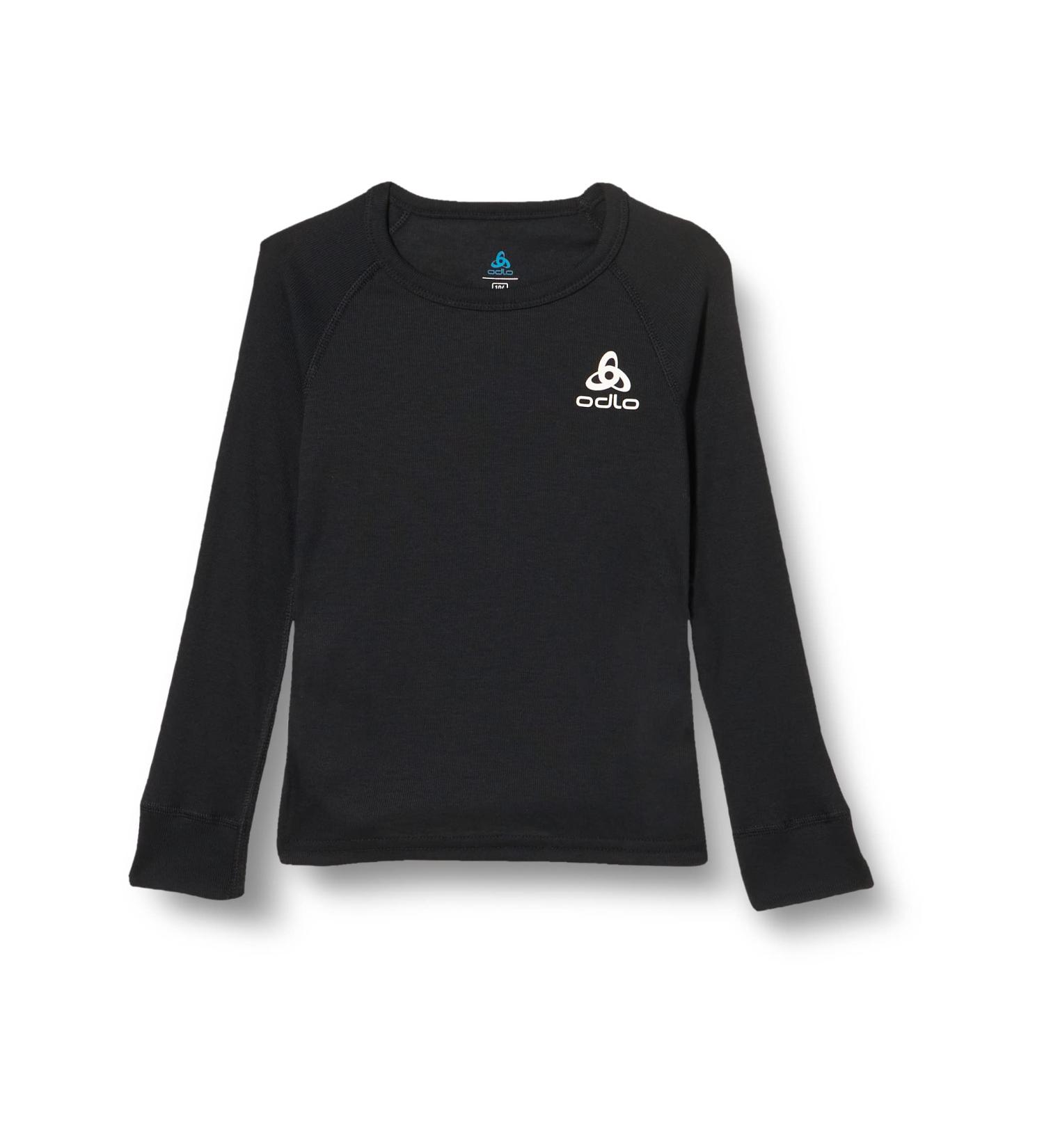 Odlo Unisex Kids Active Warm Eco Functional Underwear Long Sleeve Shirt - Black (Size 164) | Eco-Friendly Performance Wear for Boys & Girls - Buy Online on GoSupps.com