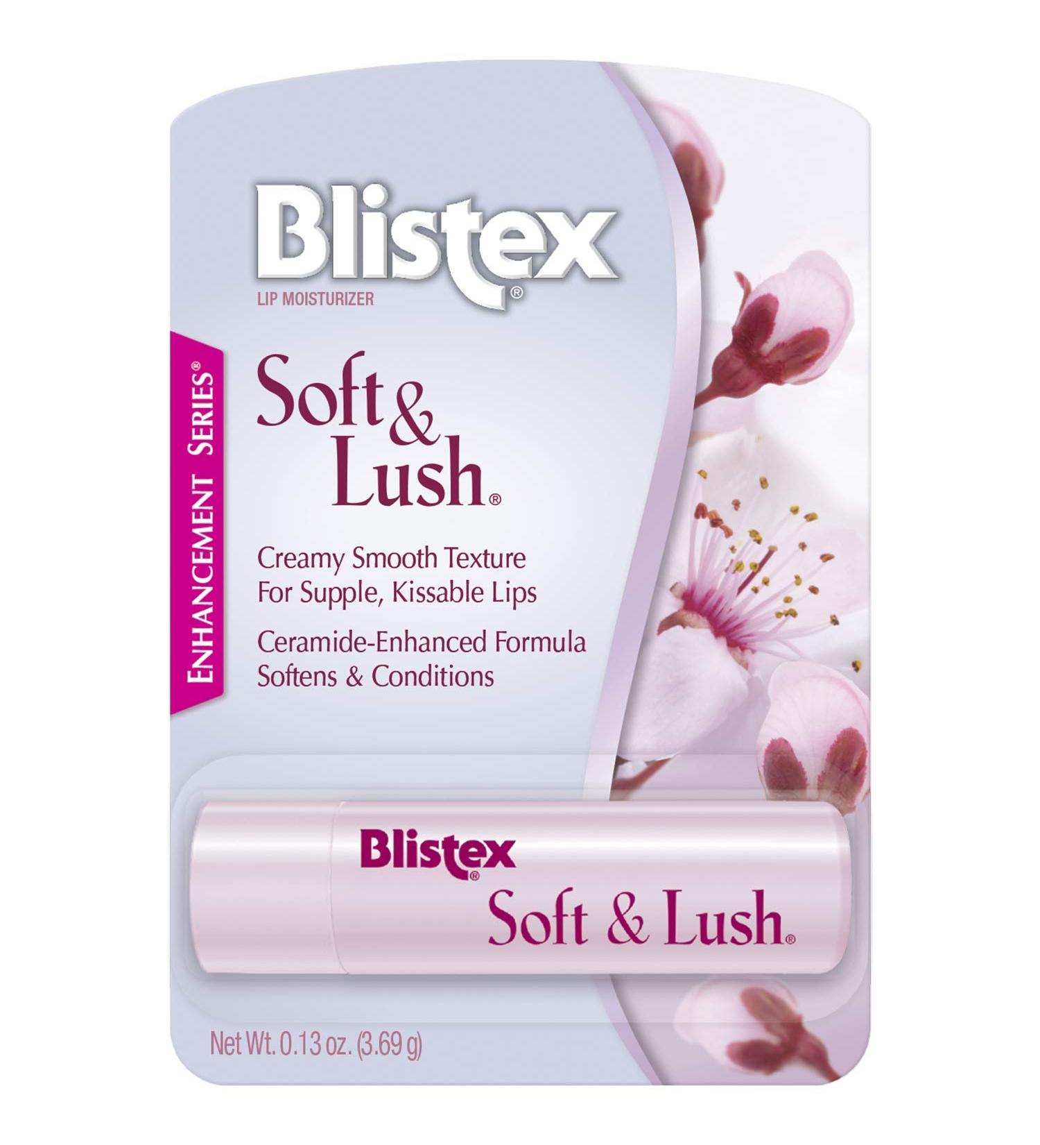 Blistex Soft & Lush Lip Protectant 0.13oz Tube - Hydrating Lip Balm for Daily Hydration - Buy Online on GoSupps.com