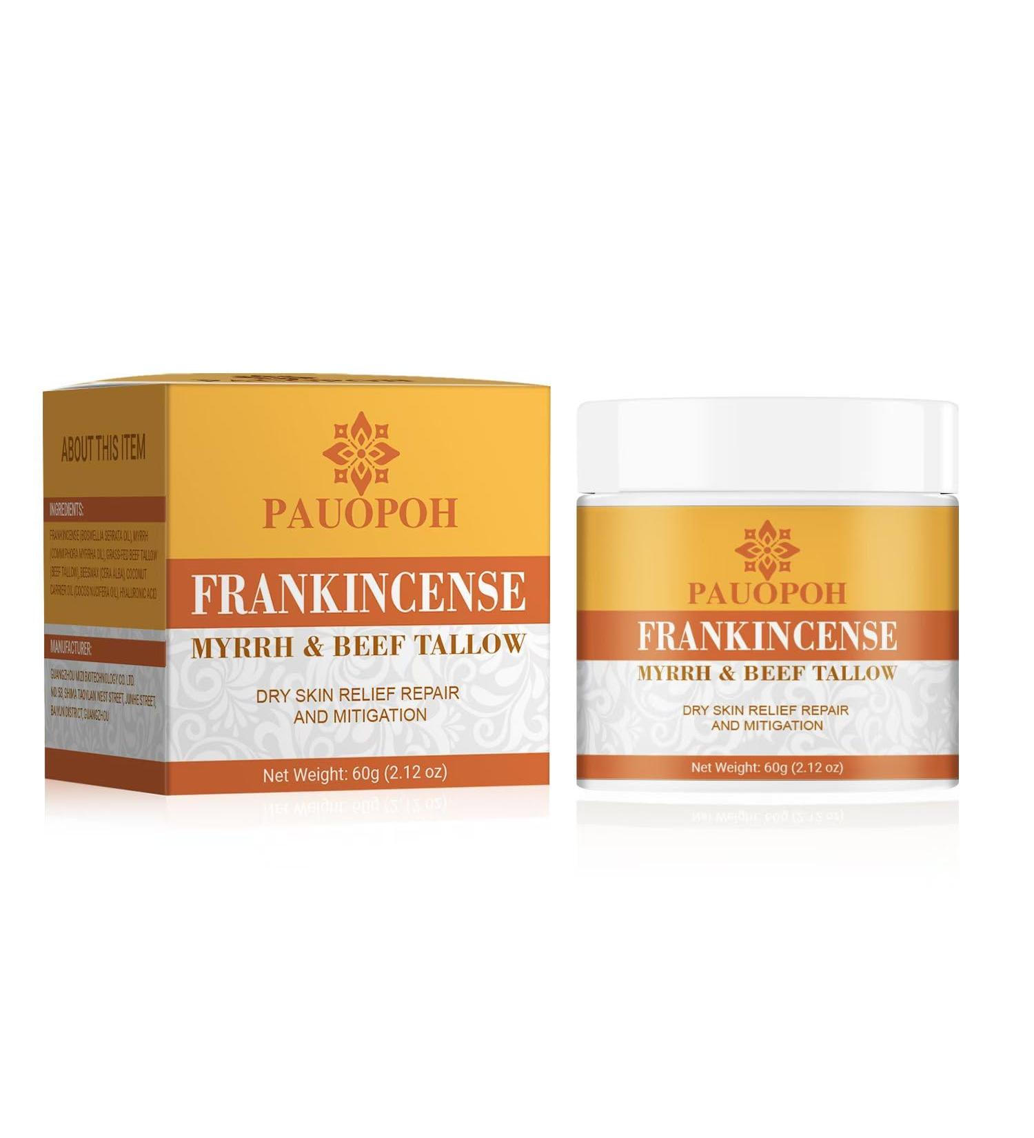PAUOPOH Frankincense Balm Nourishing Body Moisturizer for Dry Skin Hands & Heels Silky Texture Non-Greasy Essential Oil Blend for All Skin Types - Buy Online on GoSupps.com