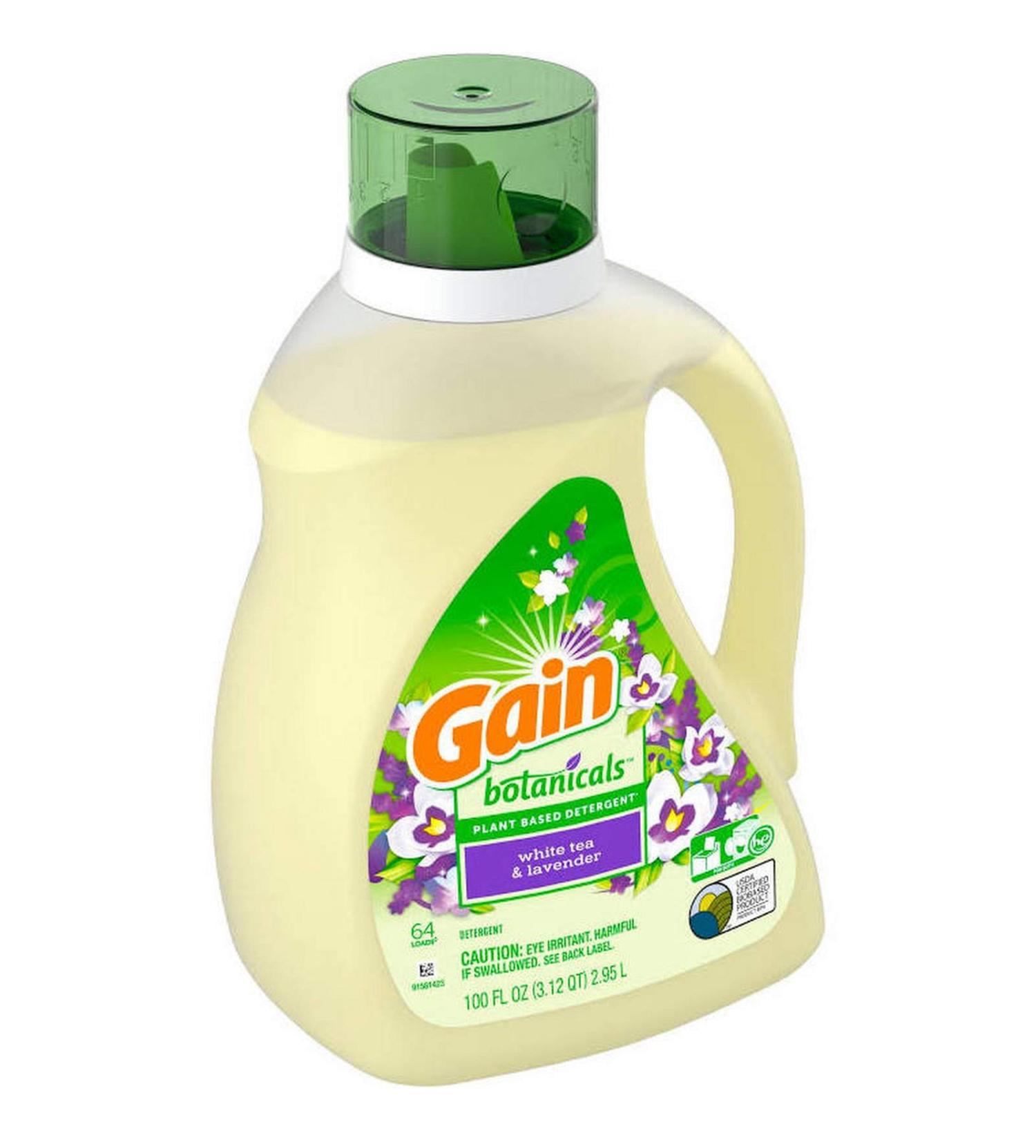 Shop Gain Botanicals White Tea Lavender Liquid Laundry Detergent - Eco-Friendly International Shipping Available - Buy Online on GoSupps.com